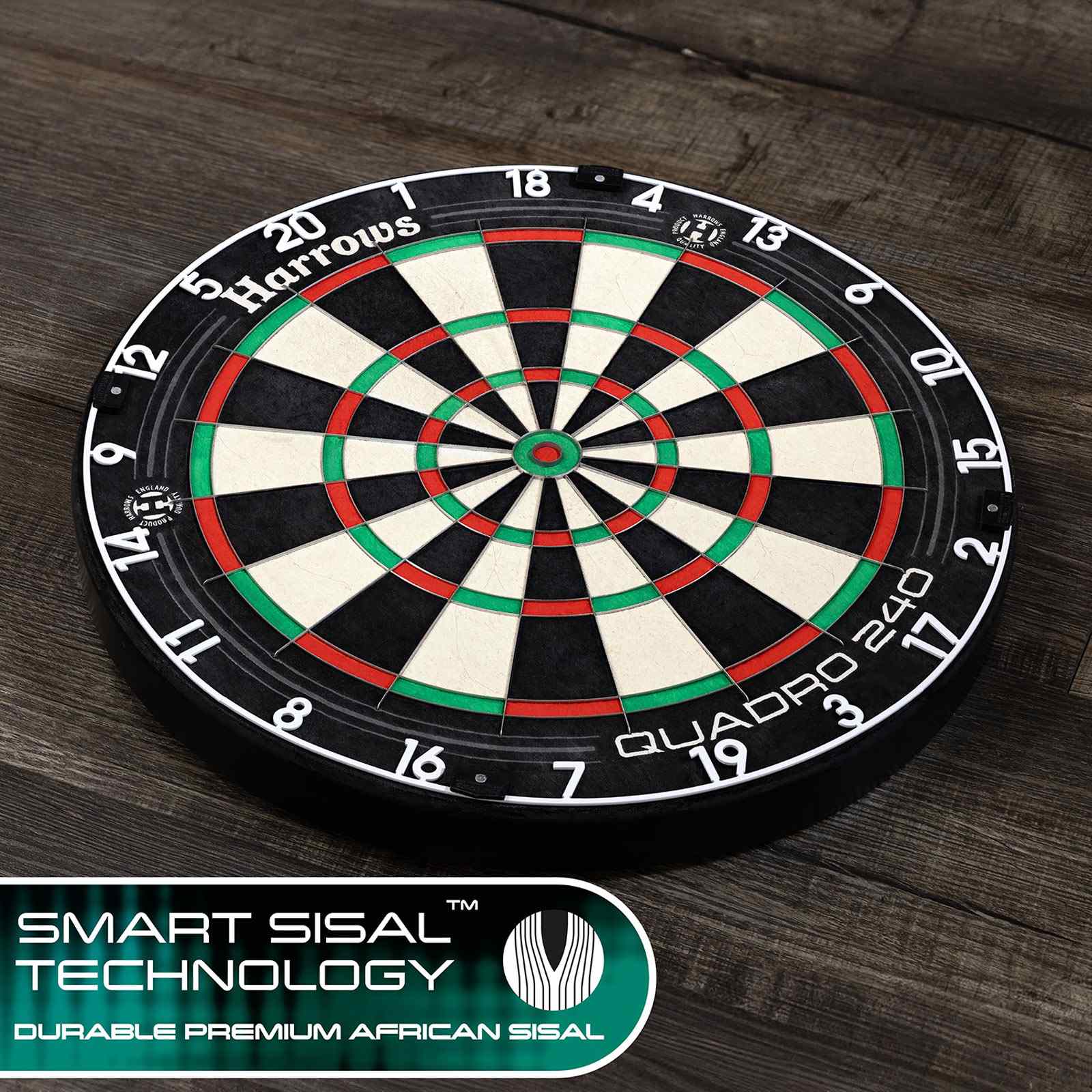 Harrows Quadro 240 Classic Dartboard - Image 10