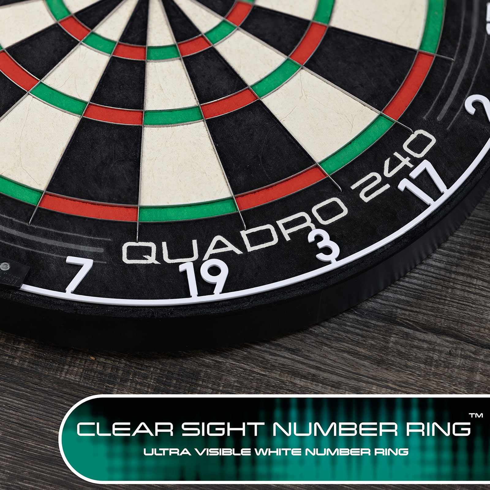 Harrows Quadro 240 Classic Dartboard - Image 3