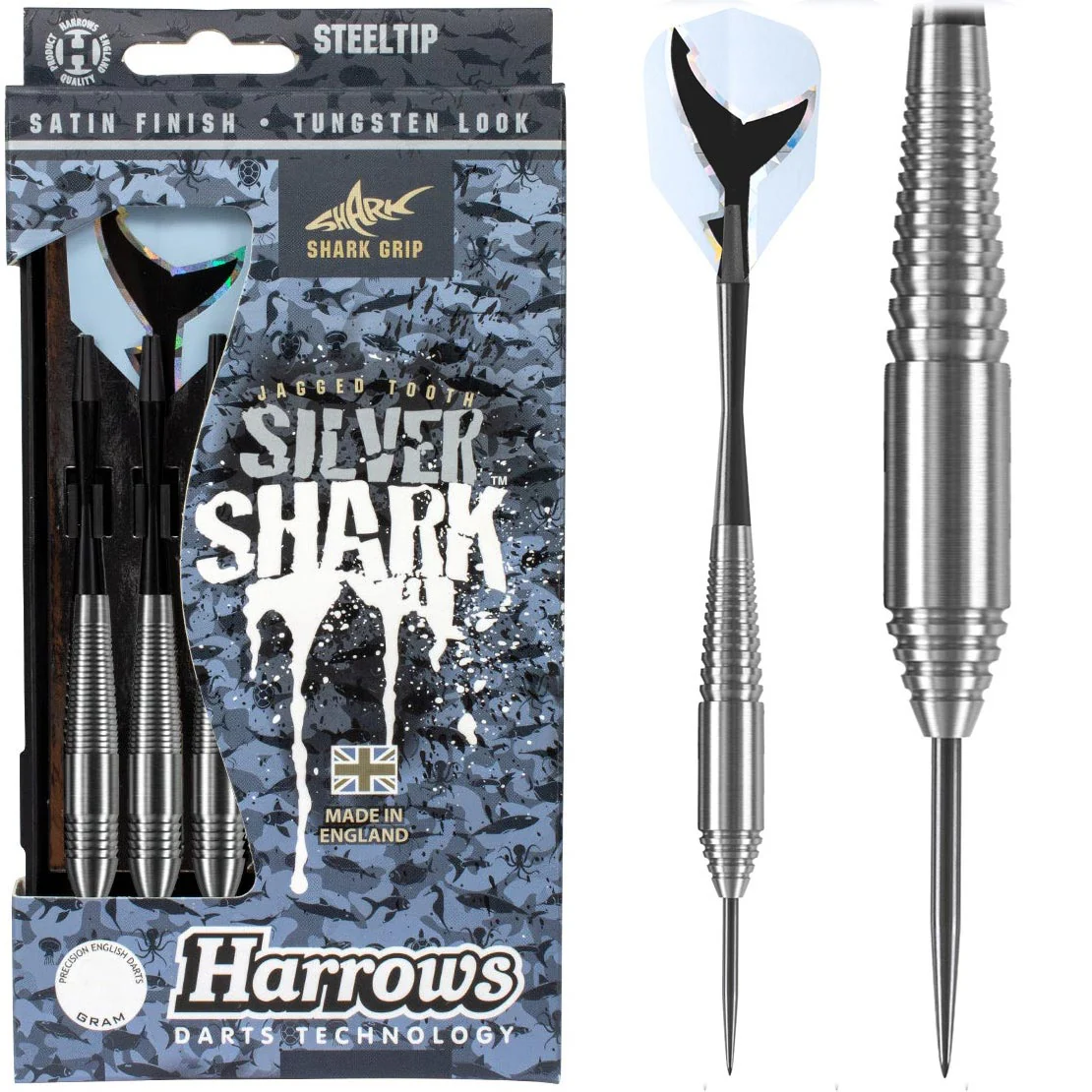 Harrows Silver Shark SteeltipĀ Darts - 21g