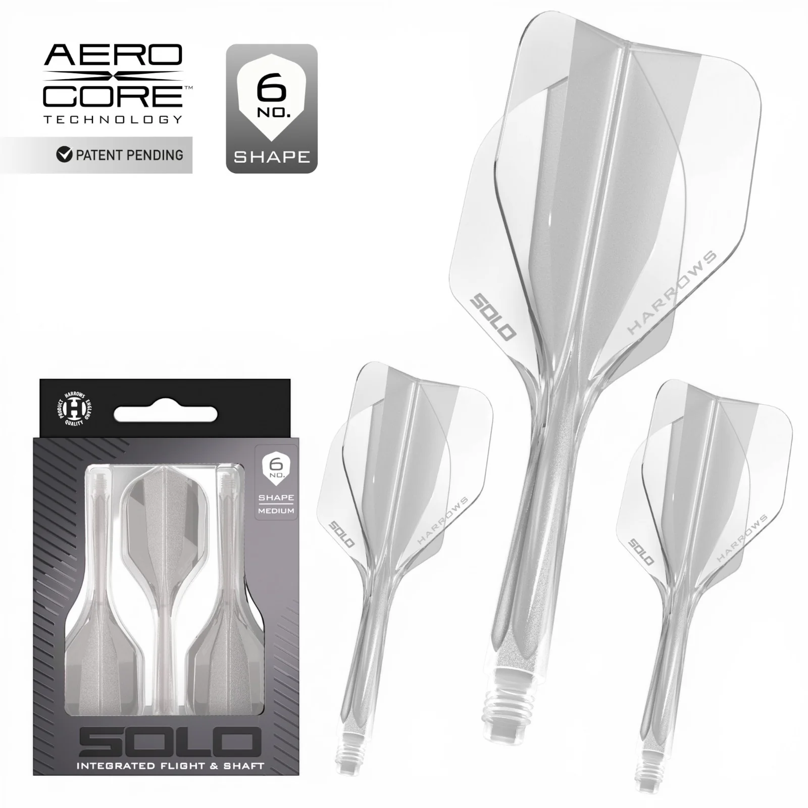 Harrows Darts Solo No.6 Integrated Flight and Shaft