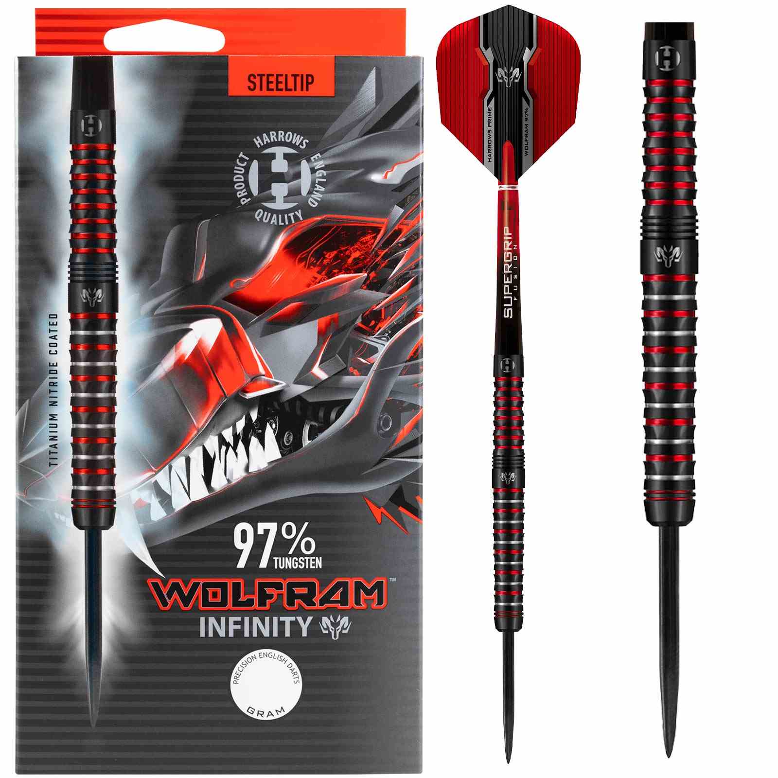 Harrows Wolfram Infinity 97% Tungsten 26g Darts