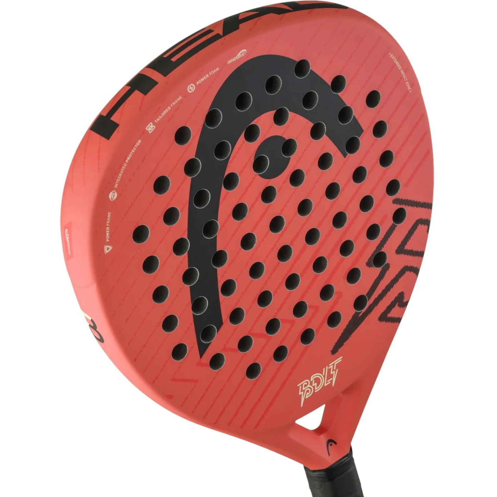 Head Bolt Teardrop-Shaped Casual Player Padel Bat Racket - Image 3