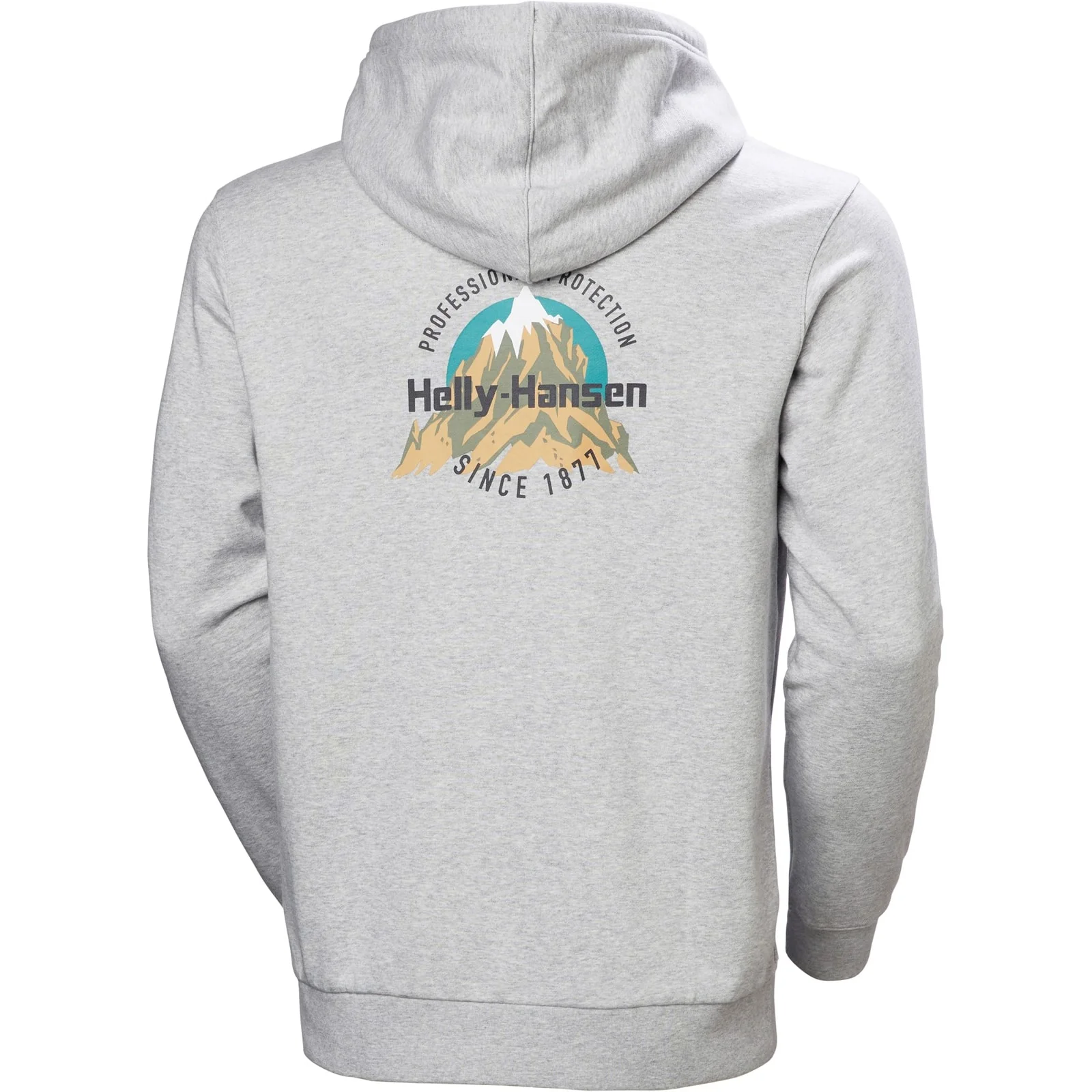 Helly Hansen Sport Mens Core Graphic Hoodie Grey Melange - Image 4