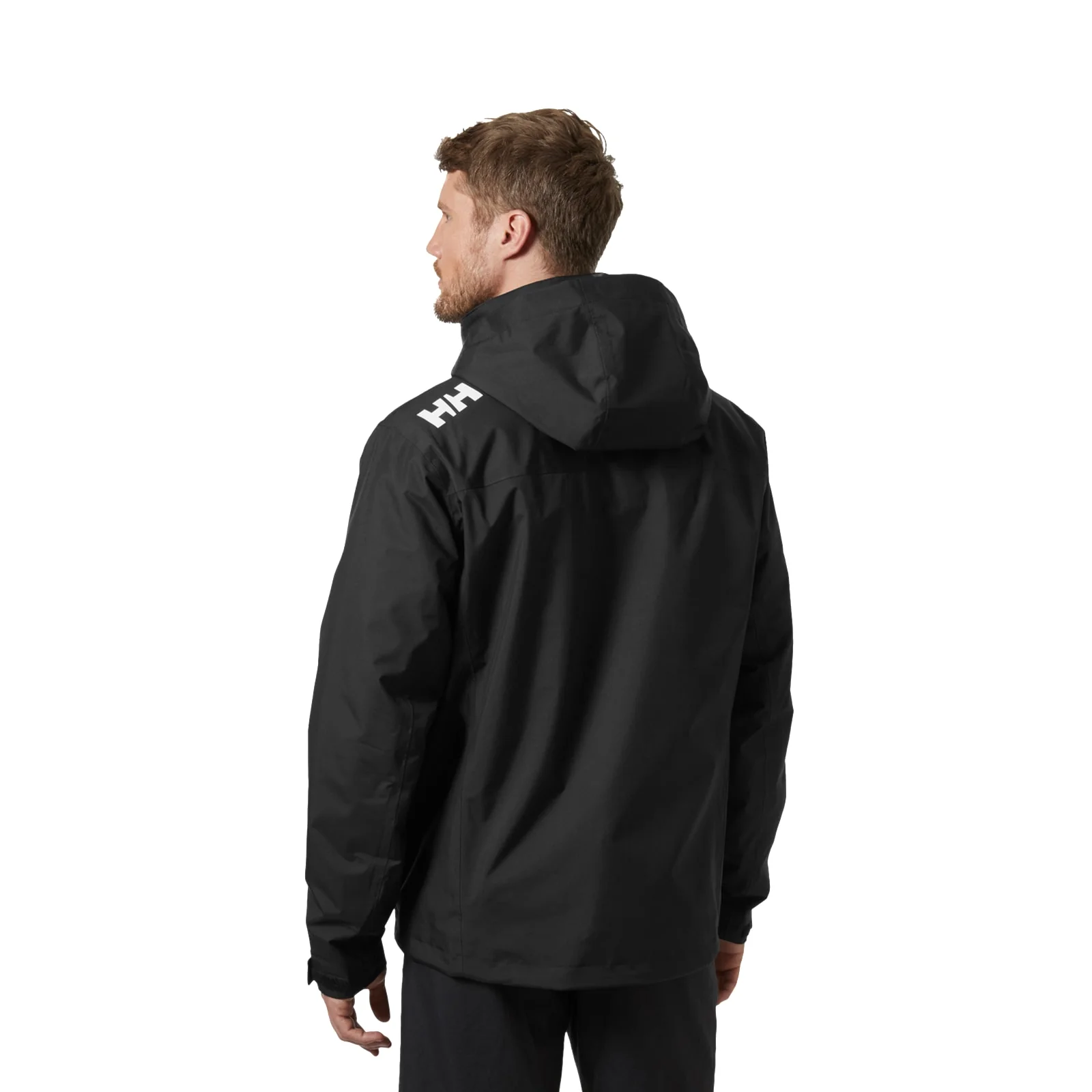 Helly Hansen Sport Mens Crew Hooded Midlayer Sailing Jacket 2.0 Black - Image 2