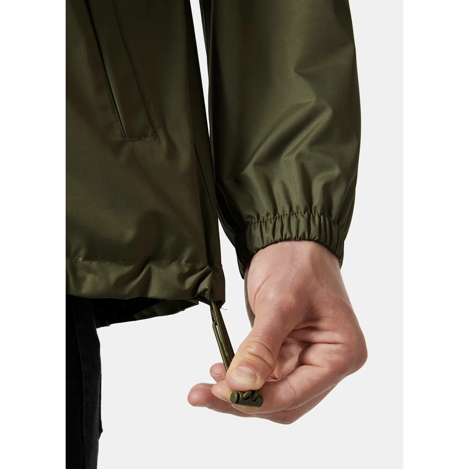 Helly Hansen Sport Mens Vancouver Rain Jacket Green - Image 5