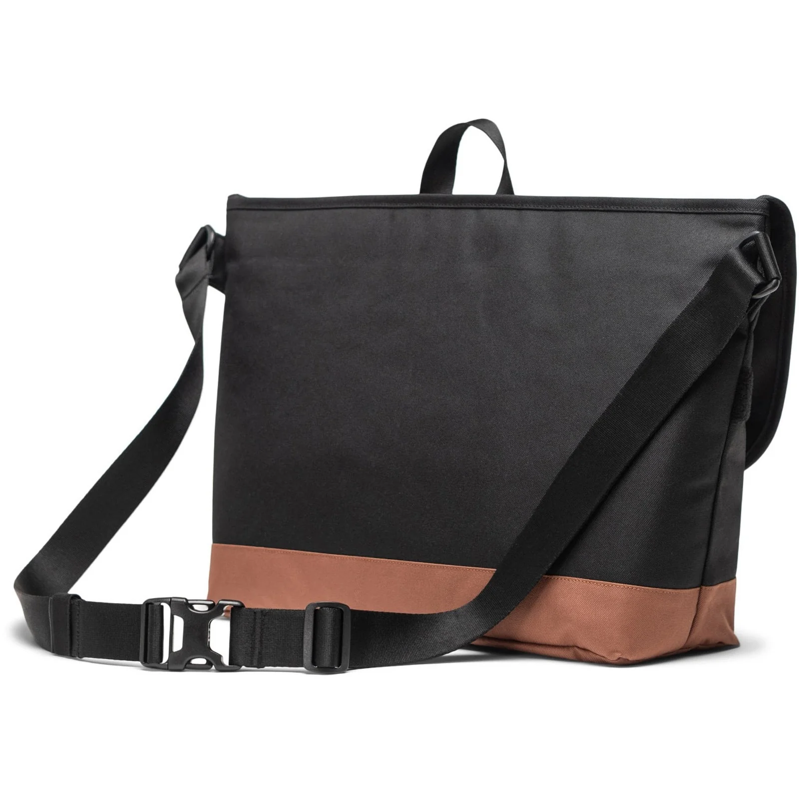 Herschel Bags Unisex Cove Messenger Bag Black/Saddle Brown - Image 3