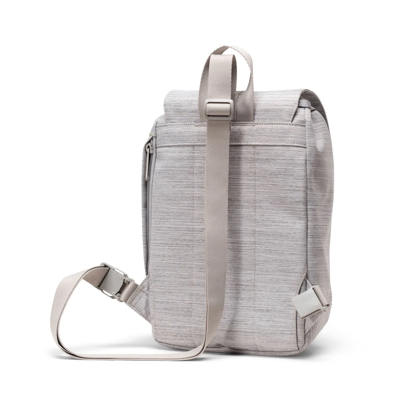 Herschel Bags Unisex Retreat Sling Bag Light Grey Crosshatch - Image 4