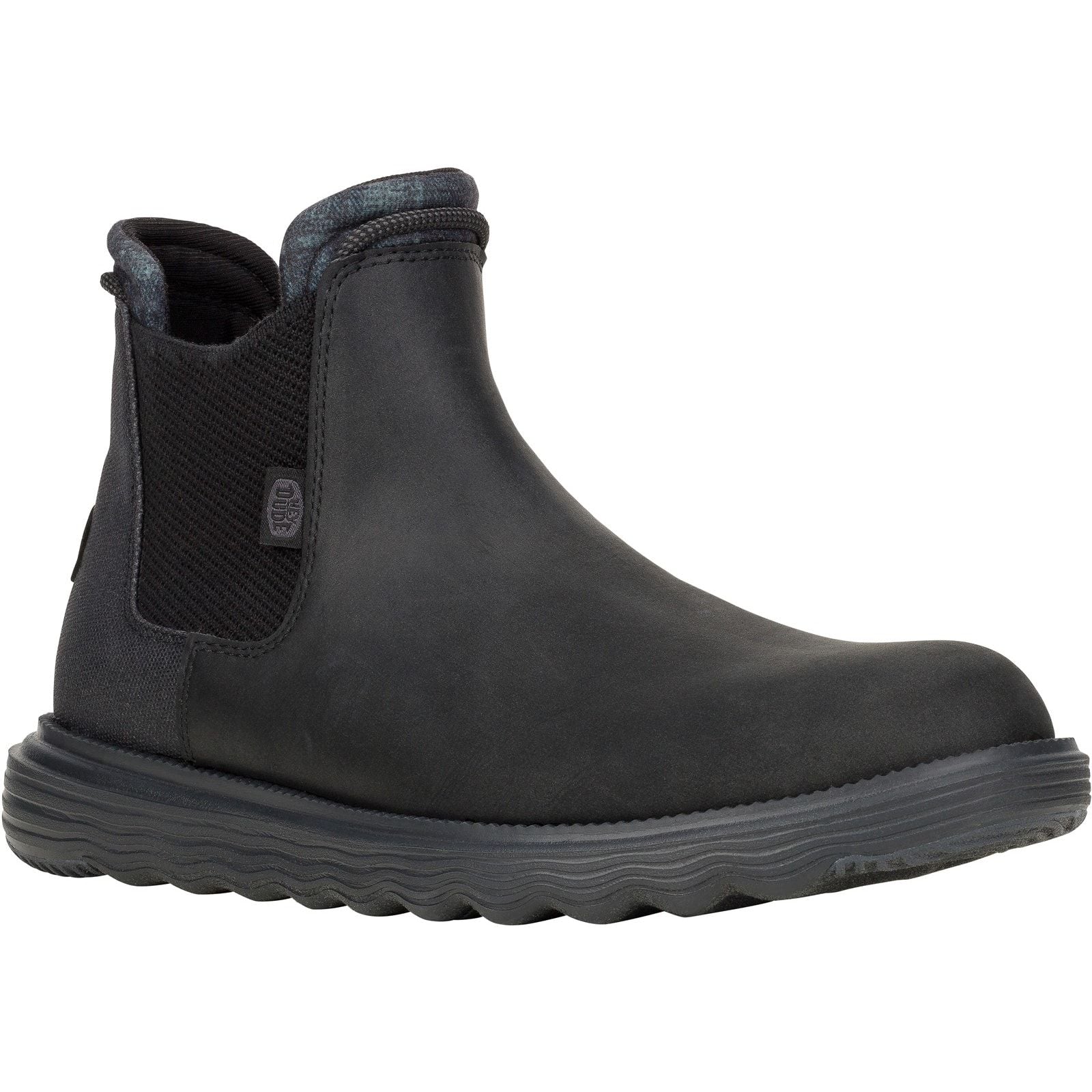 HEYDUDE Mens Branson Classic Boots Black - Image 4