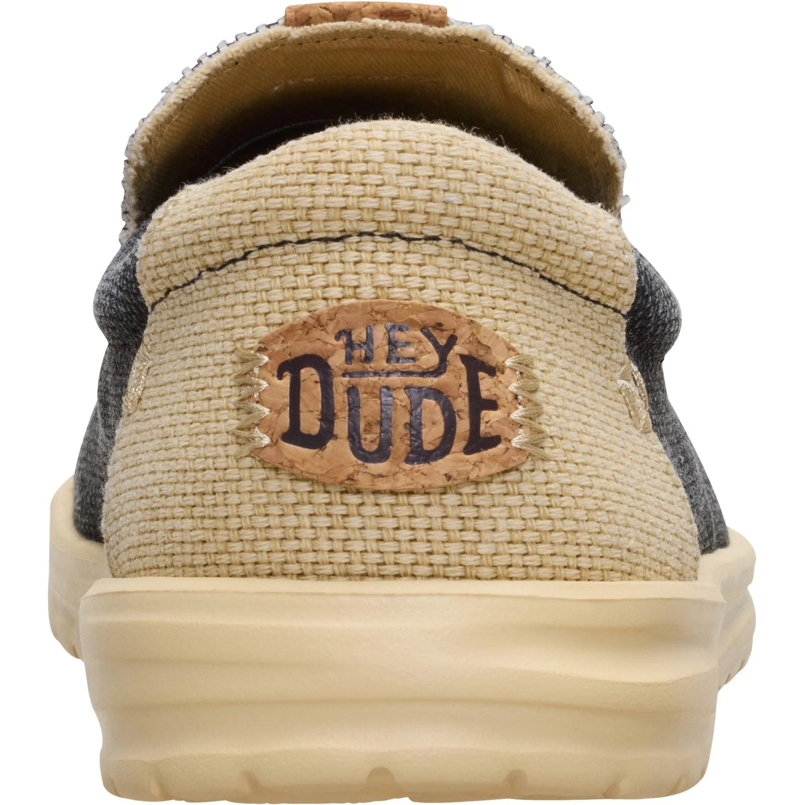 HEYDUDE Mens Mikka Braided Black/Boulder Tan - Image 5
