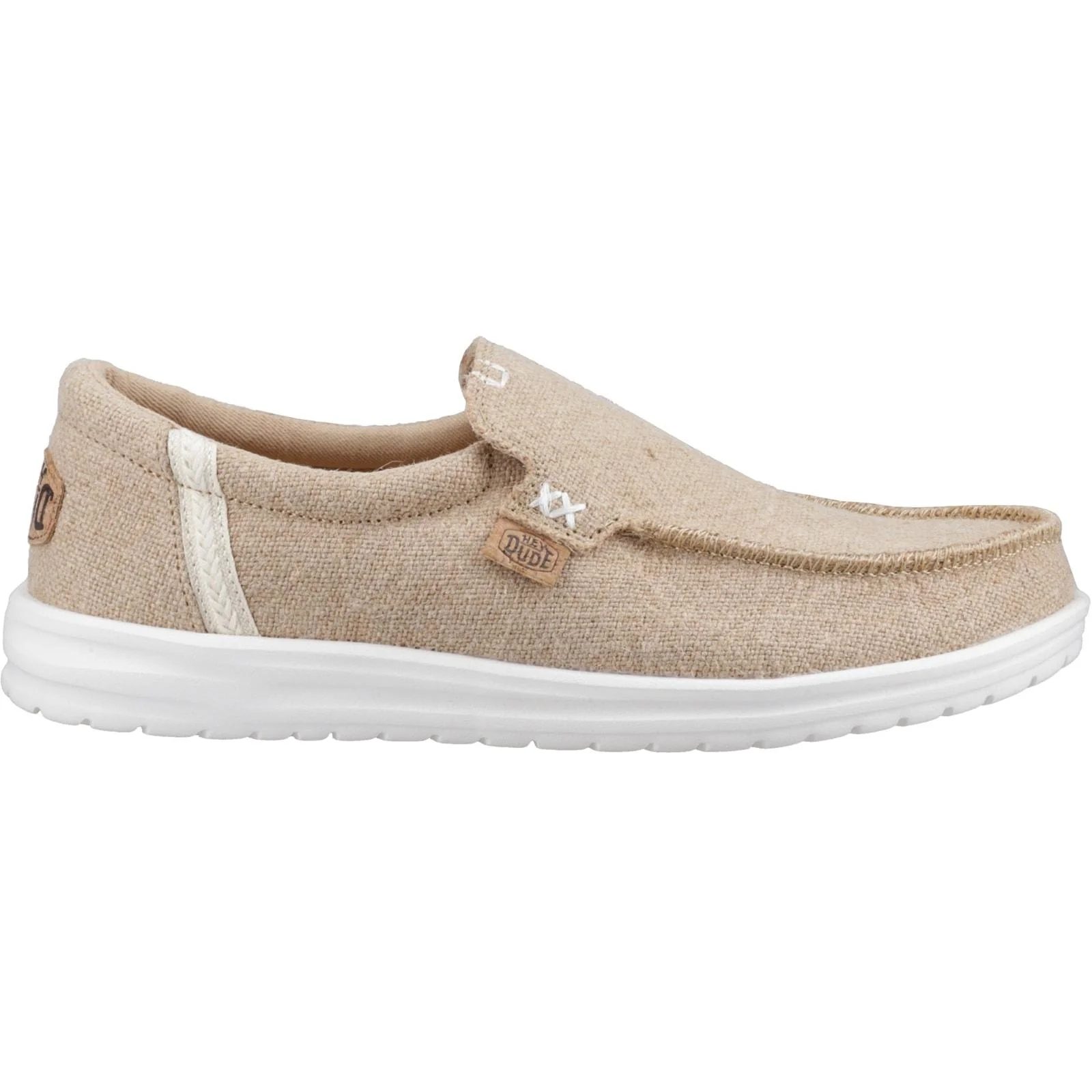 HEYDUDE Mens Mikka Jute Shoes Irish Cream