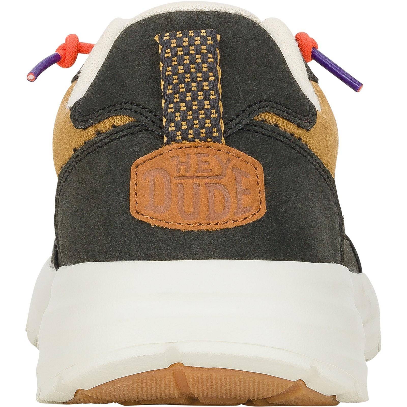 HEYDUDE Mens Sirocco Alta Hype Trainers Walnut - Image 5