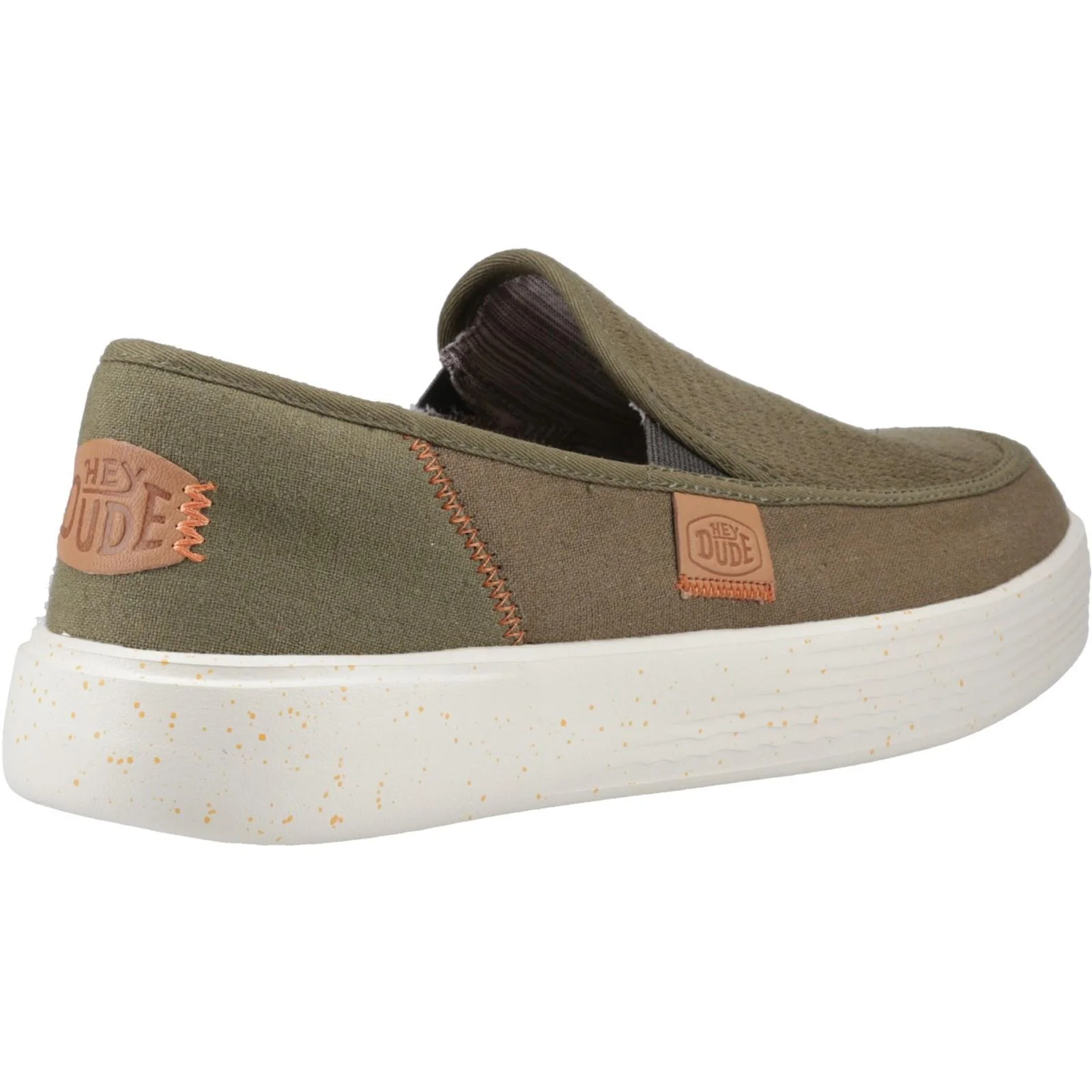 HEYDUDE Mens Sunapee Coastline Shoe Olive - Image 4