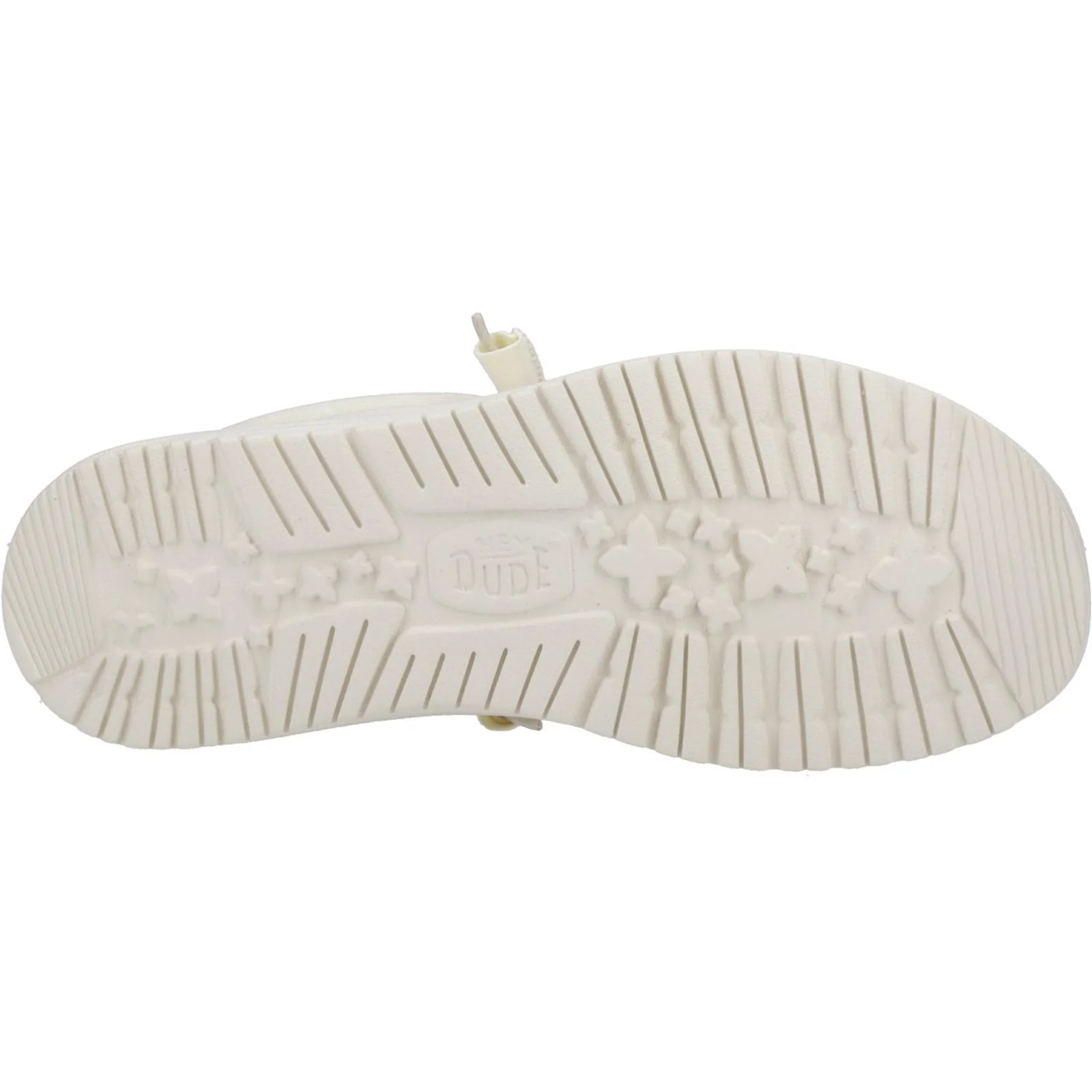 HEYDUDE Mens Wally Canvas Shoe Stone White - Image 3