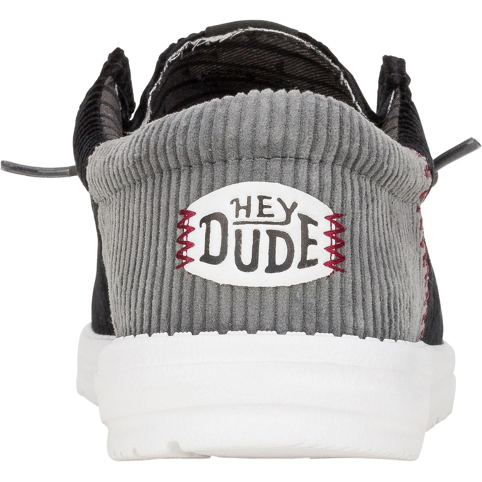 HEYDUDE Mens Wally Funk Corduroy Shoes Black - Image 3