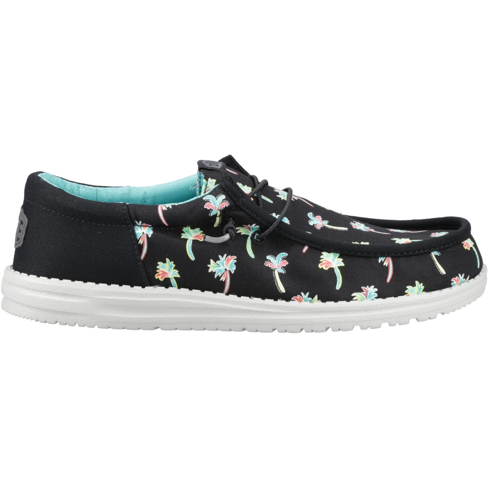 HEYDUDE Mens Wally Funk Party Palm Shoes Black/Multi