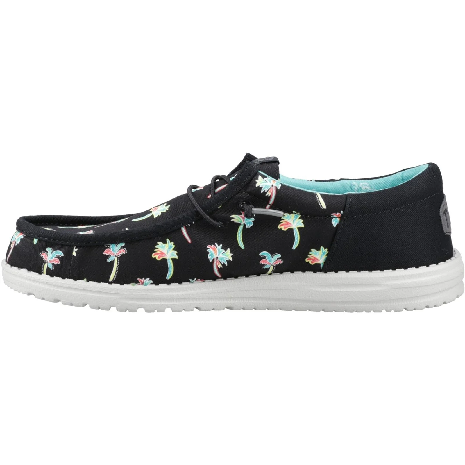 HEYDUDE Mens Wally Funk Party Palm Shoes Black/Multi - Image 2