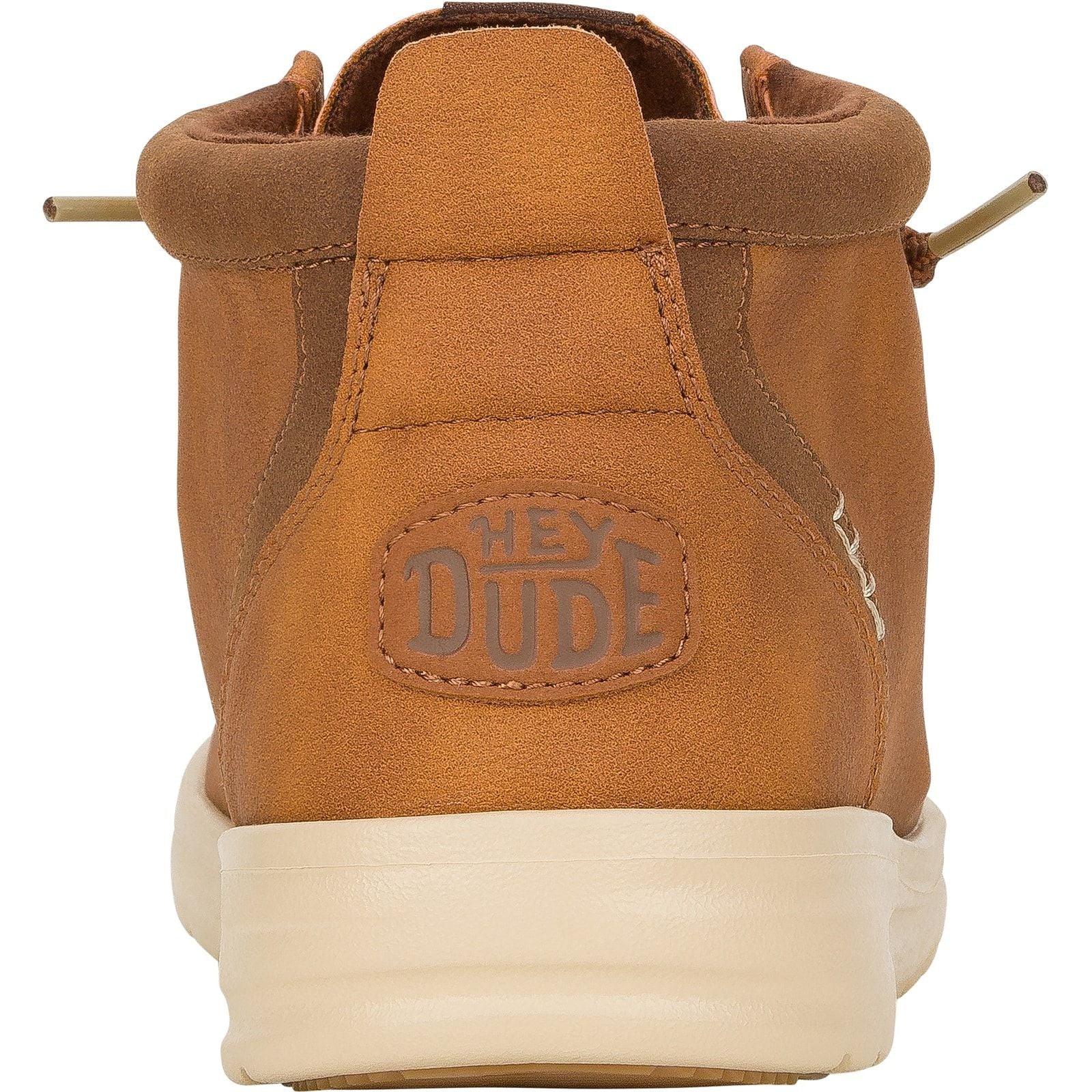 HEYDUDE Mens Wally Mid GripR Classic Boots Cognac/Tan - Image 3