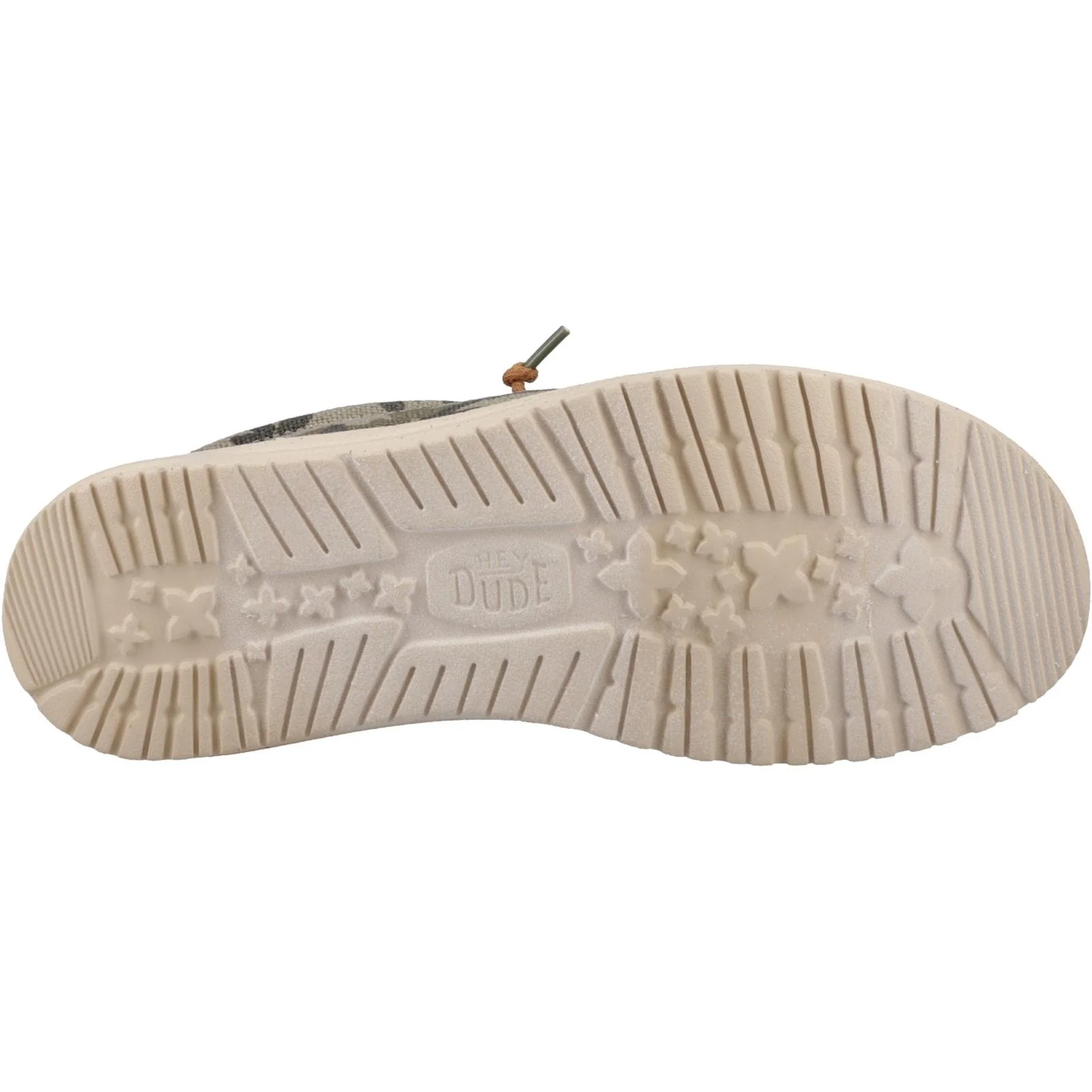 HEYDUDE Mens Wally Palm Jute Shoes Burnt Olive/Ginger Brown - Image 3