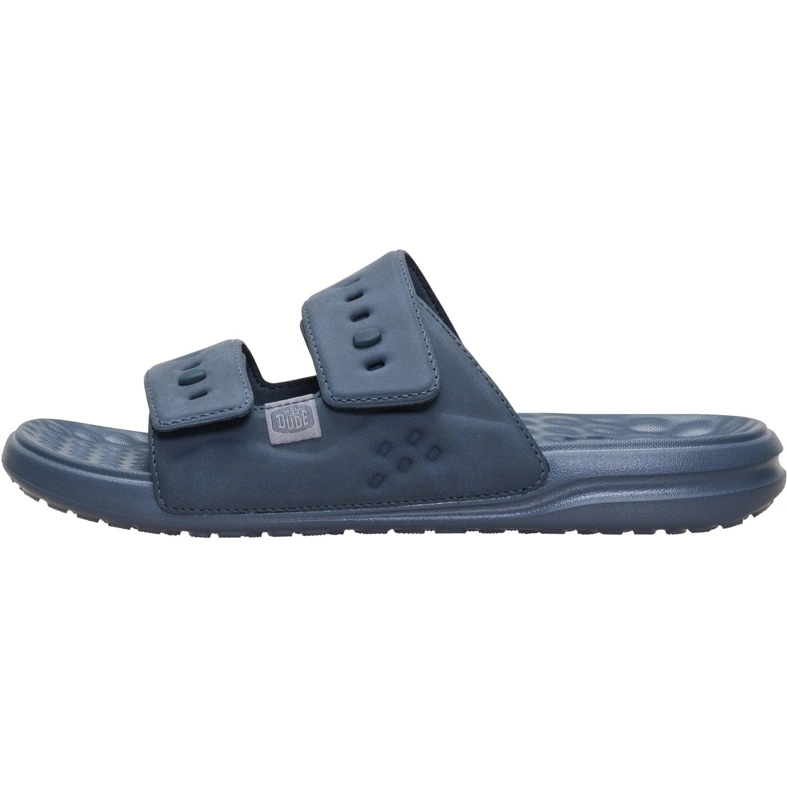 HEYDUDE Mens Wave 2 Strap Slide Turbulence Grey - Image 2