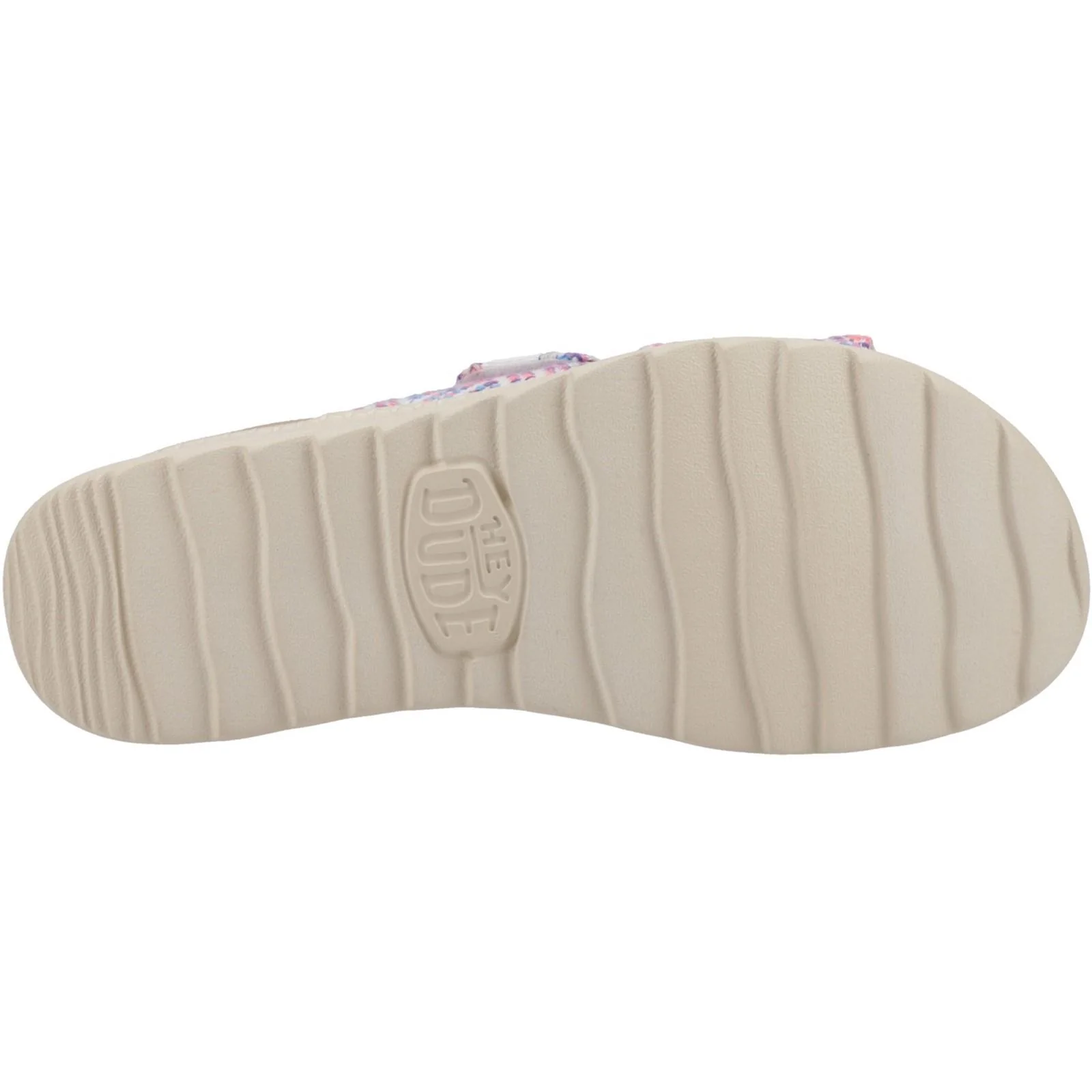 HEYDUDE Womens Delray Slide Surf Baja Sandal Blue/Pink/Multi - Image 3
