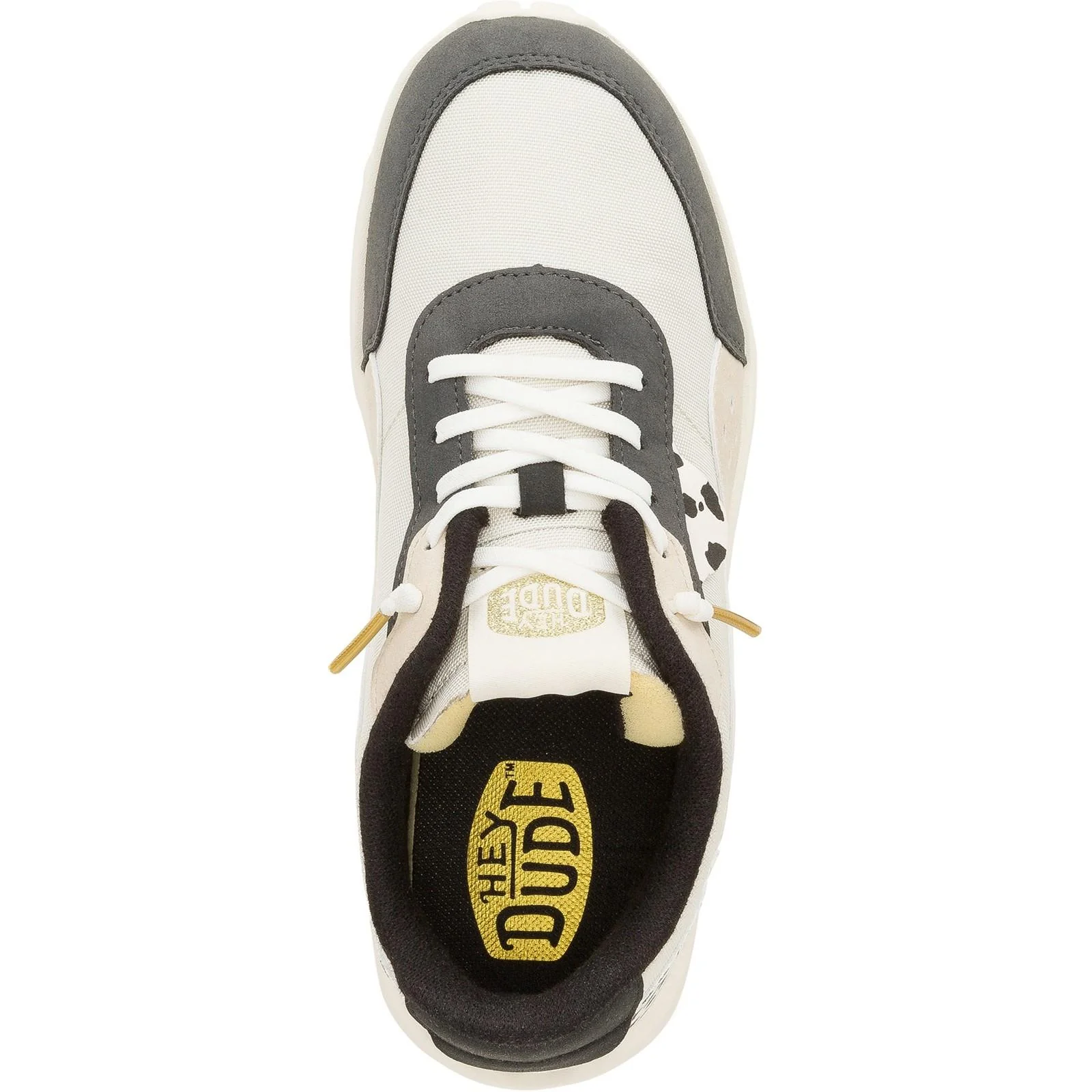 HEYDUDE Womens Hayden Shine Trainers Ivory/Multi - Image 4