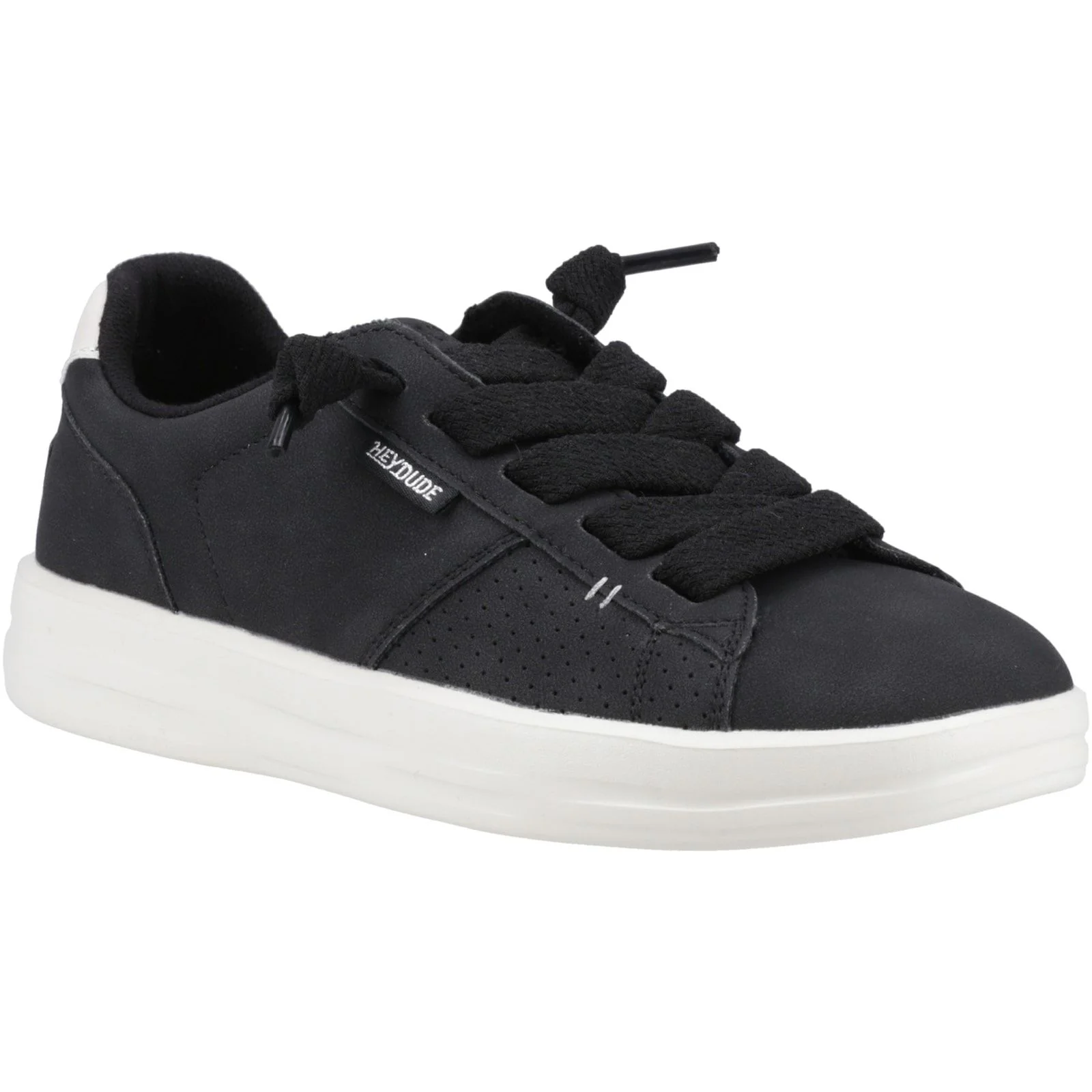 HEYDUDE Womens Karina Duo Classic Trainer Black - Image 3