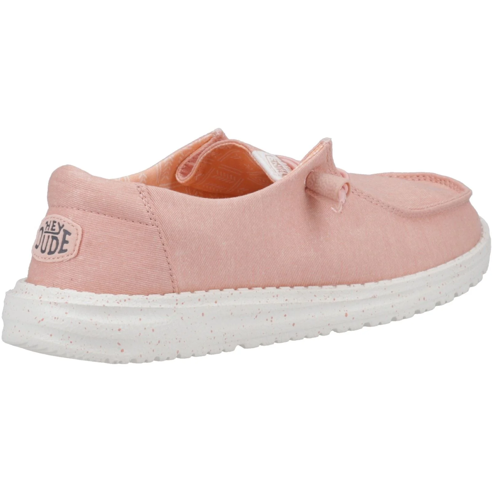 HEYDUDE Womens Wendy Canvas Shoe Pink - Image 2