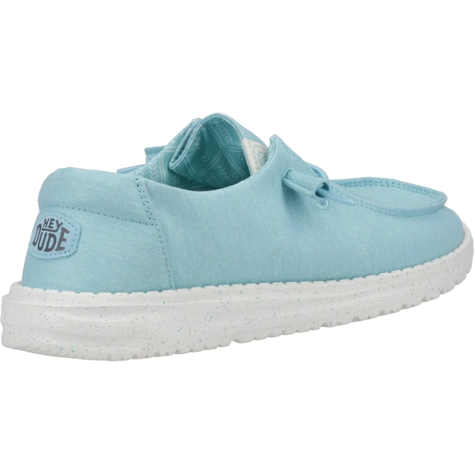 HEYDUDE Womens Wendy Canvas Shoe Turquoise - Image 2