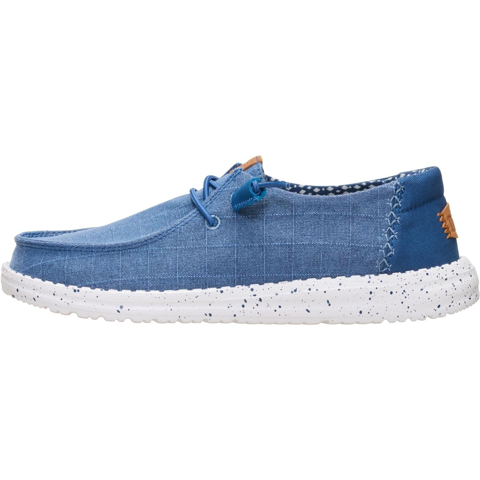 HEYDUDE Womens Wendy Chambray Grid Ensign Blue - Image 2