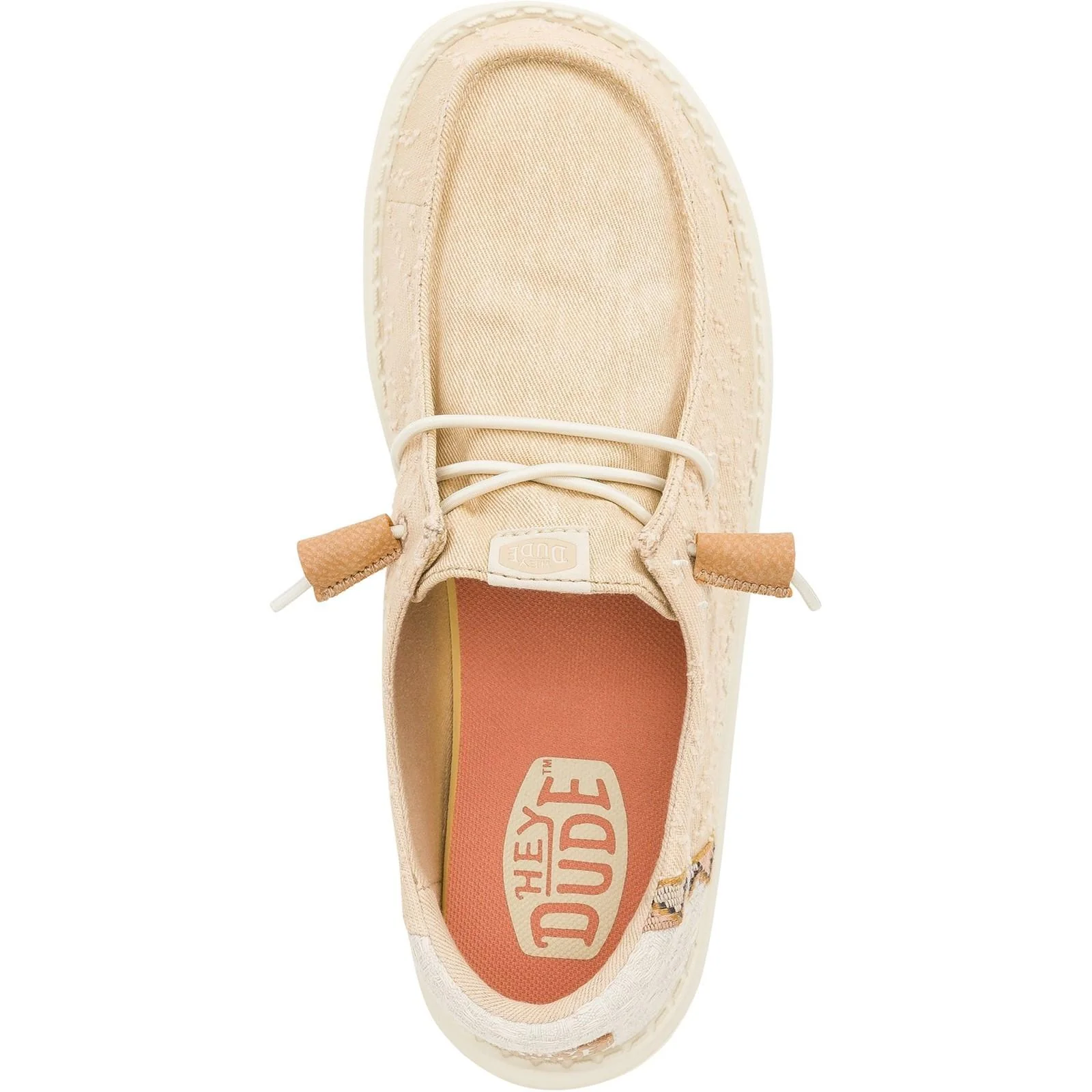 HEYDUDE Womens Wendy Crafted Boho Shoes Tan - Image 4