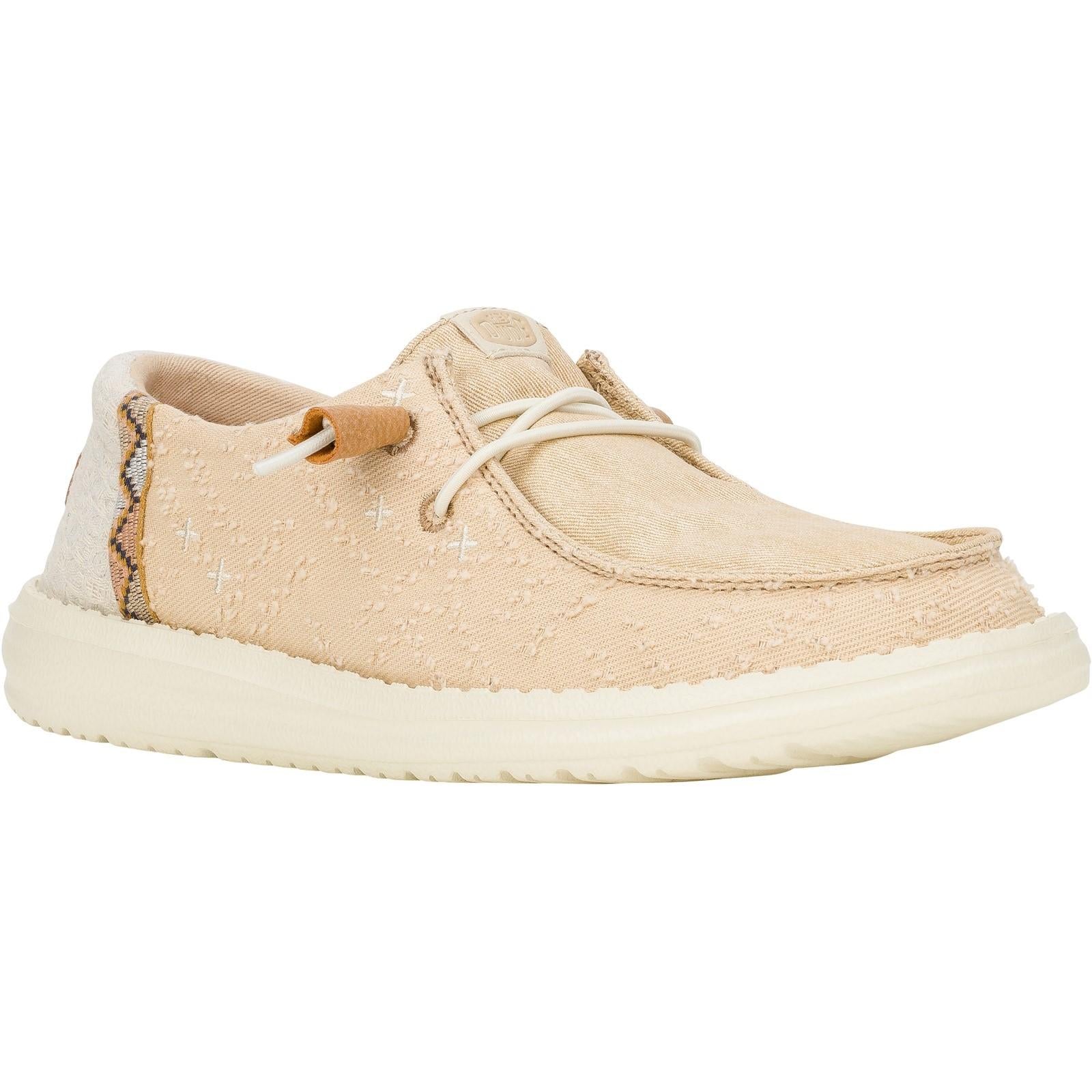 HEYDUDE Womens Wendy Crafted Boho Shoes Tan - Image 6