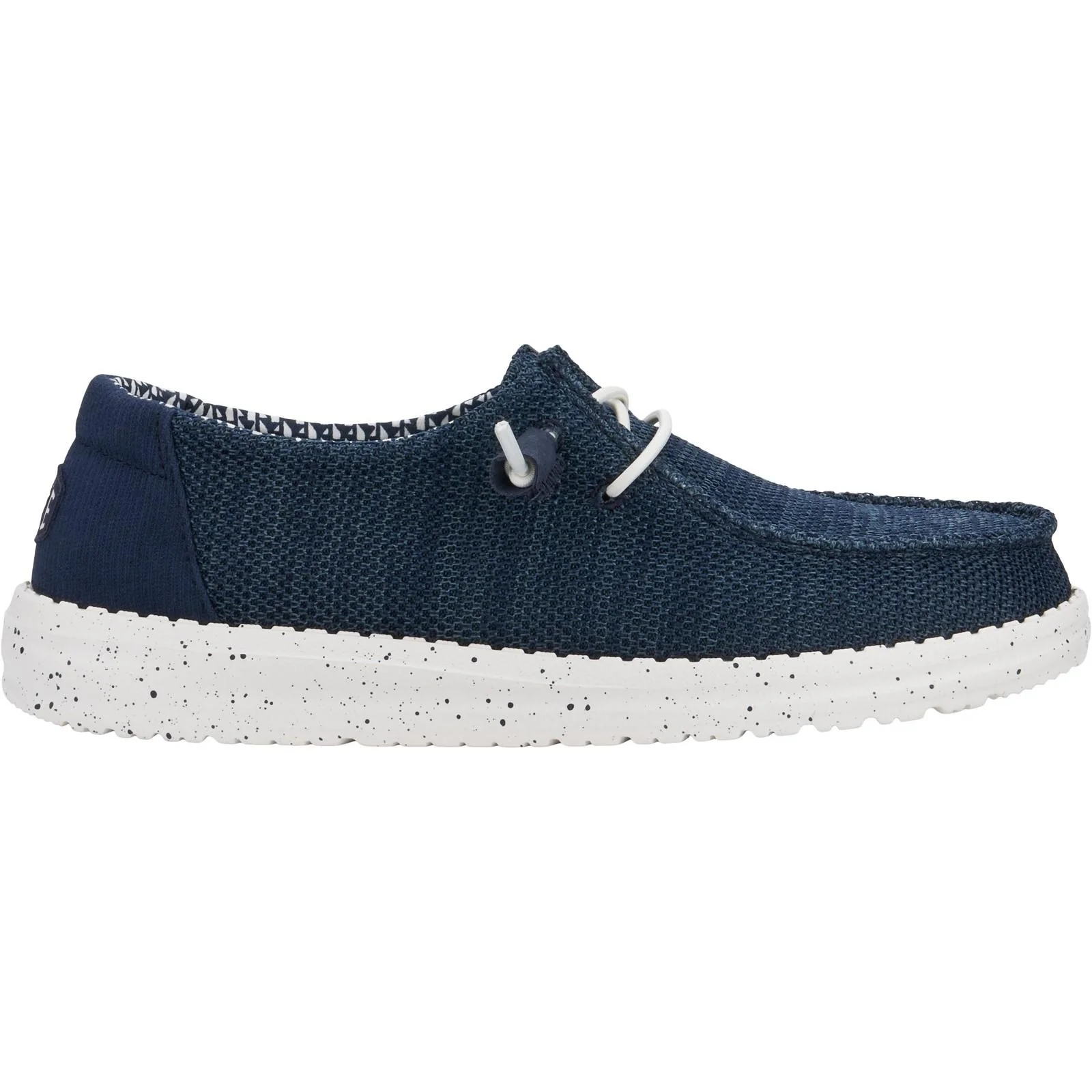 HEYDUDE Womens Wendy Stretch Mesh Shoes Navy