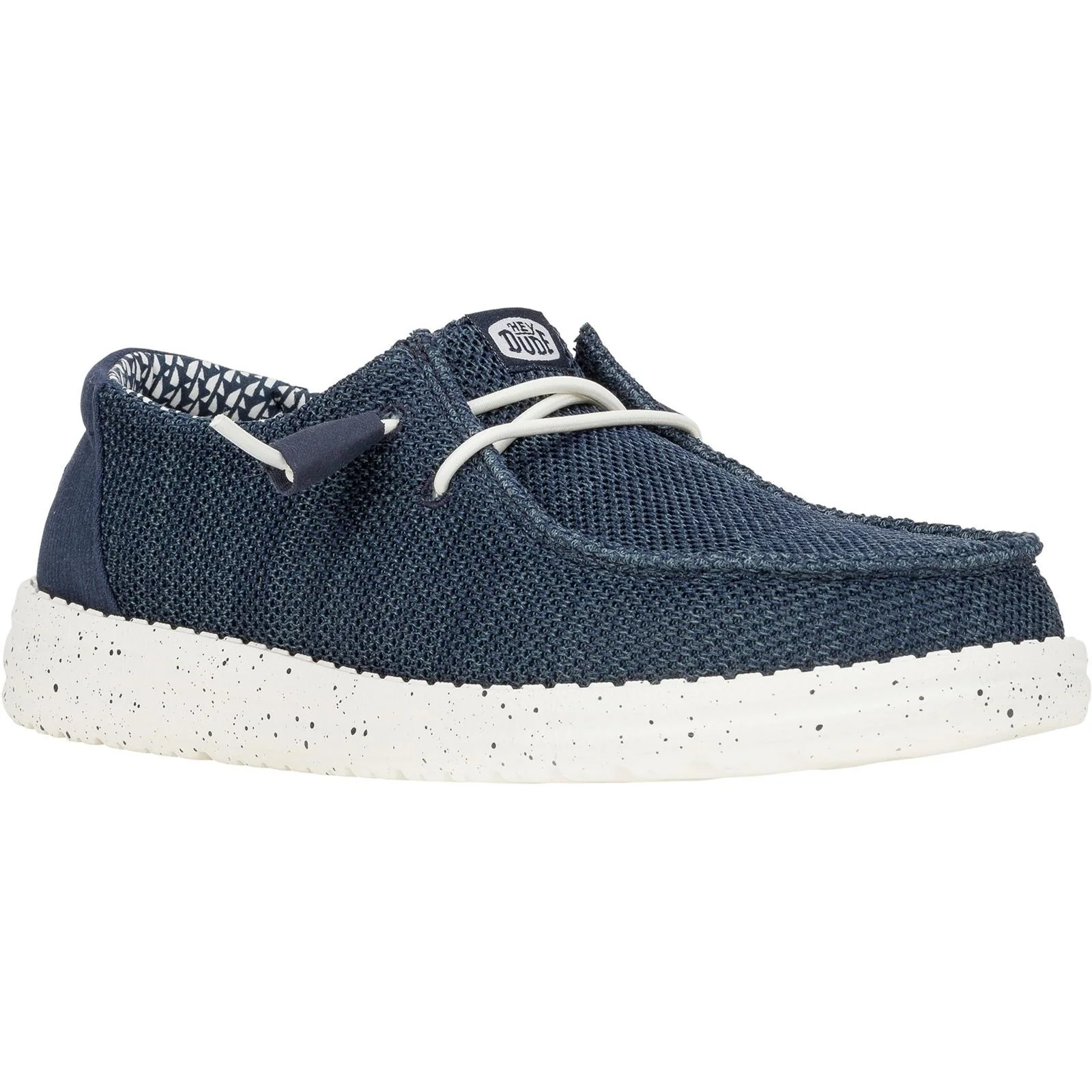 HEYDUDE Womens Wendy Stretch Mesh Shoes Navy - Image 6