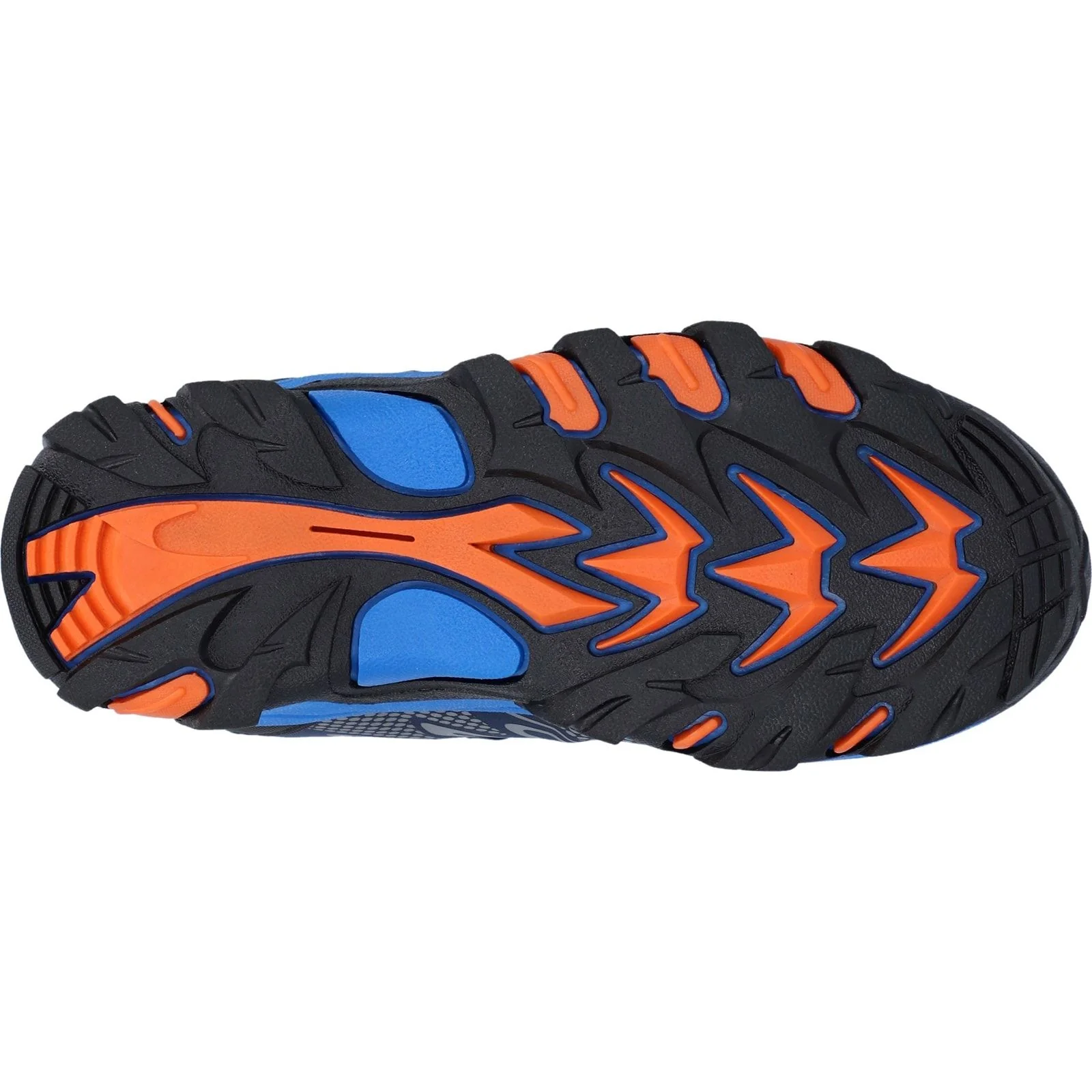 Hi-Tec Boys Blackout Mid Boots Navy/Orange/Lake Blue - Image 3