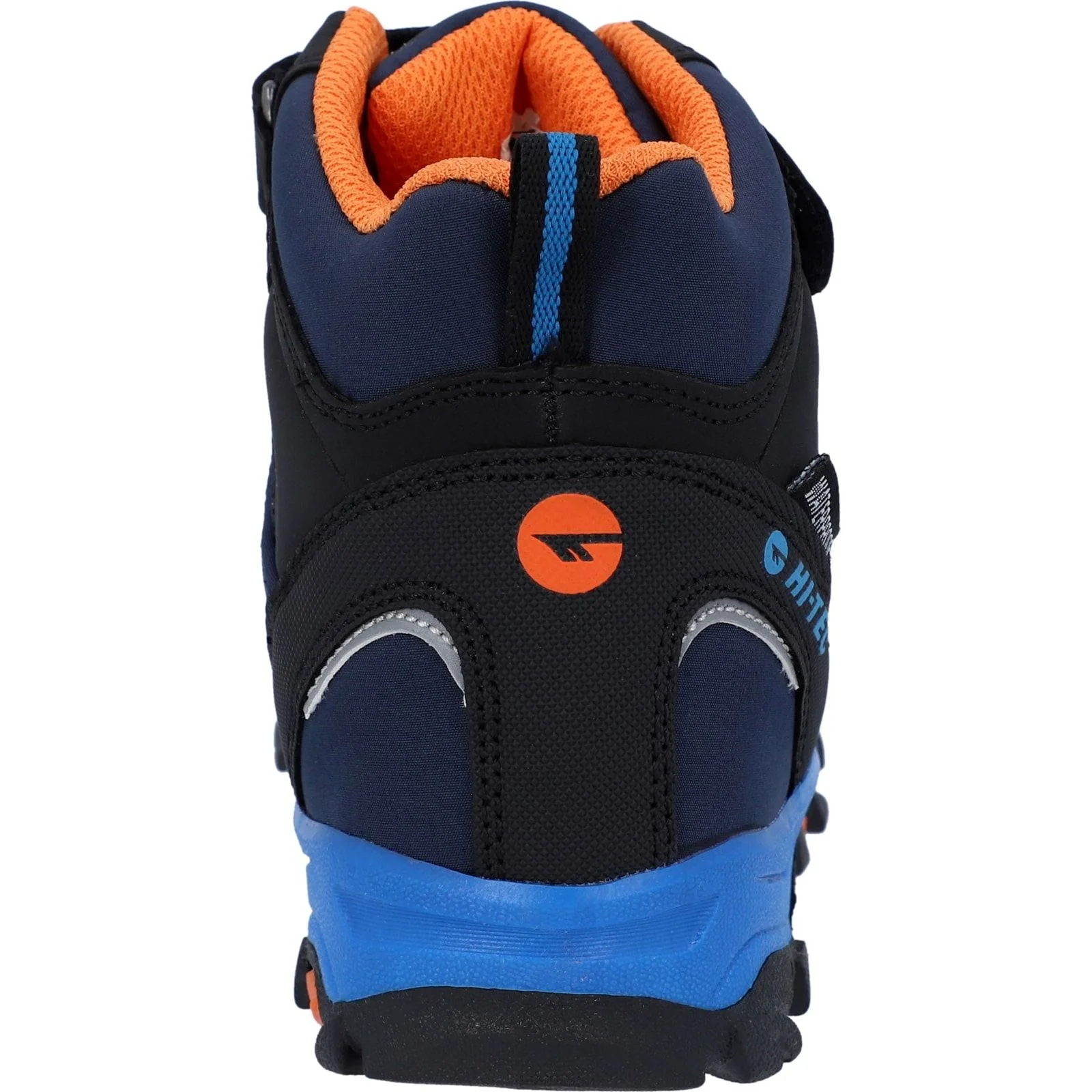 Hi-Tec Junior Boys Blackout Mid Boots Navy/Orange/Lake Blue - Image 4