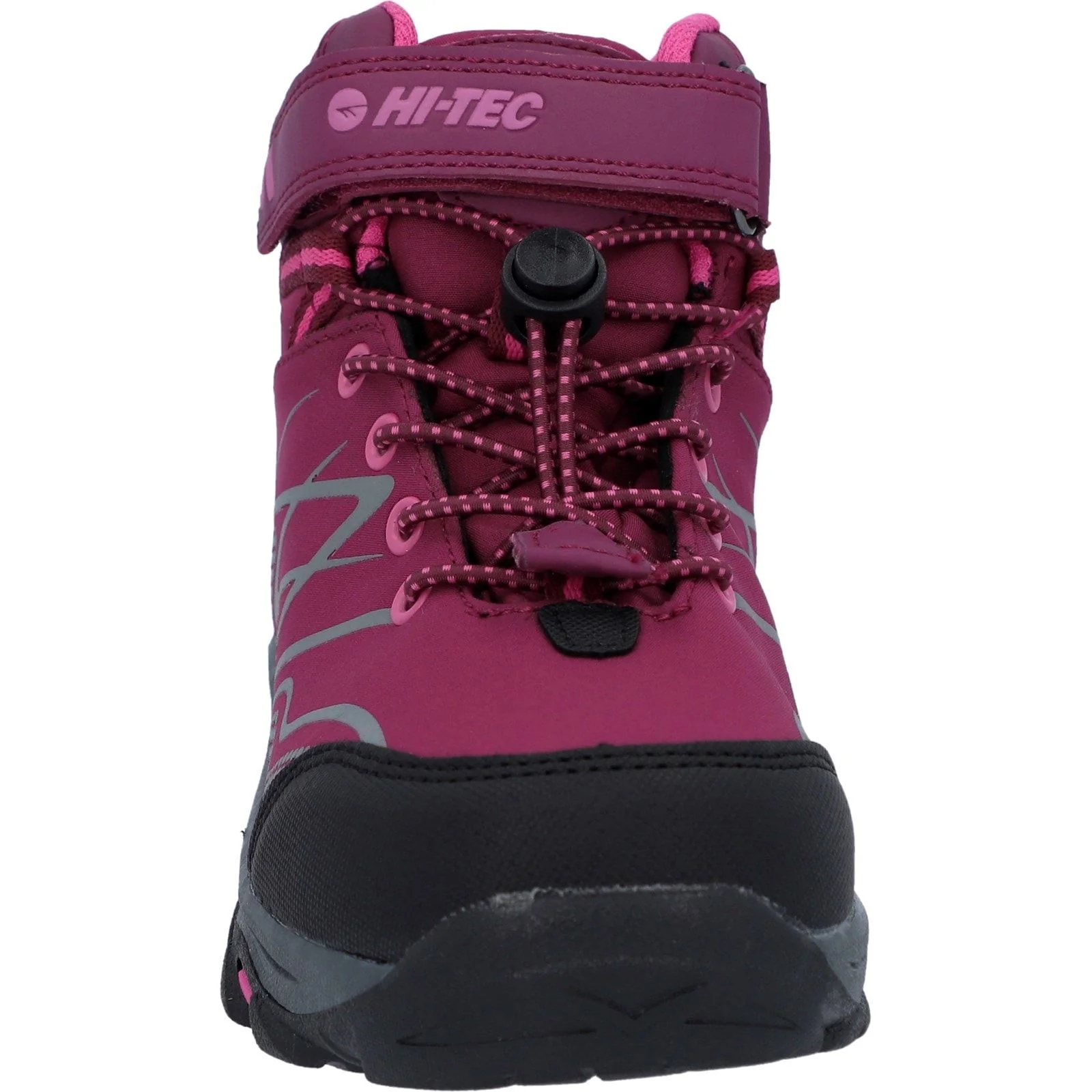 Hi-Tec Junior Girls Blackout Mid Boots Dark Rose/Fuchsia - Image 6