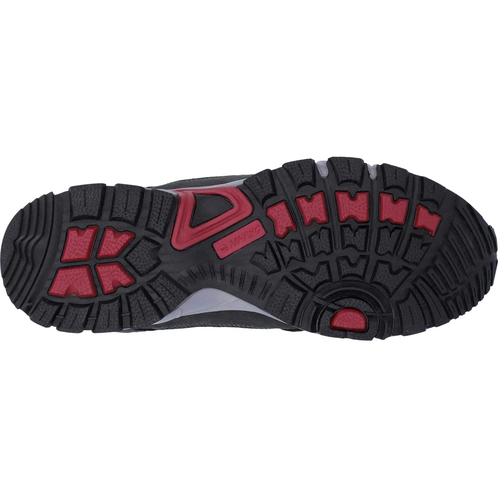 Hi-Tec Mens Auckland Lite Shoes Graphite Grey/Dark Red - Image 3
