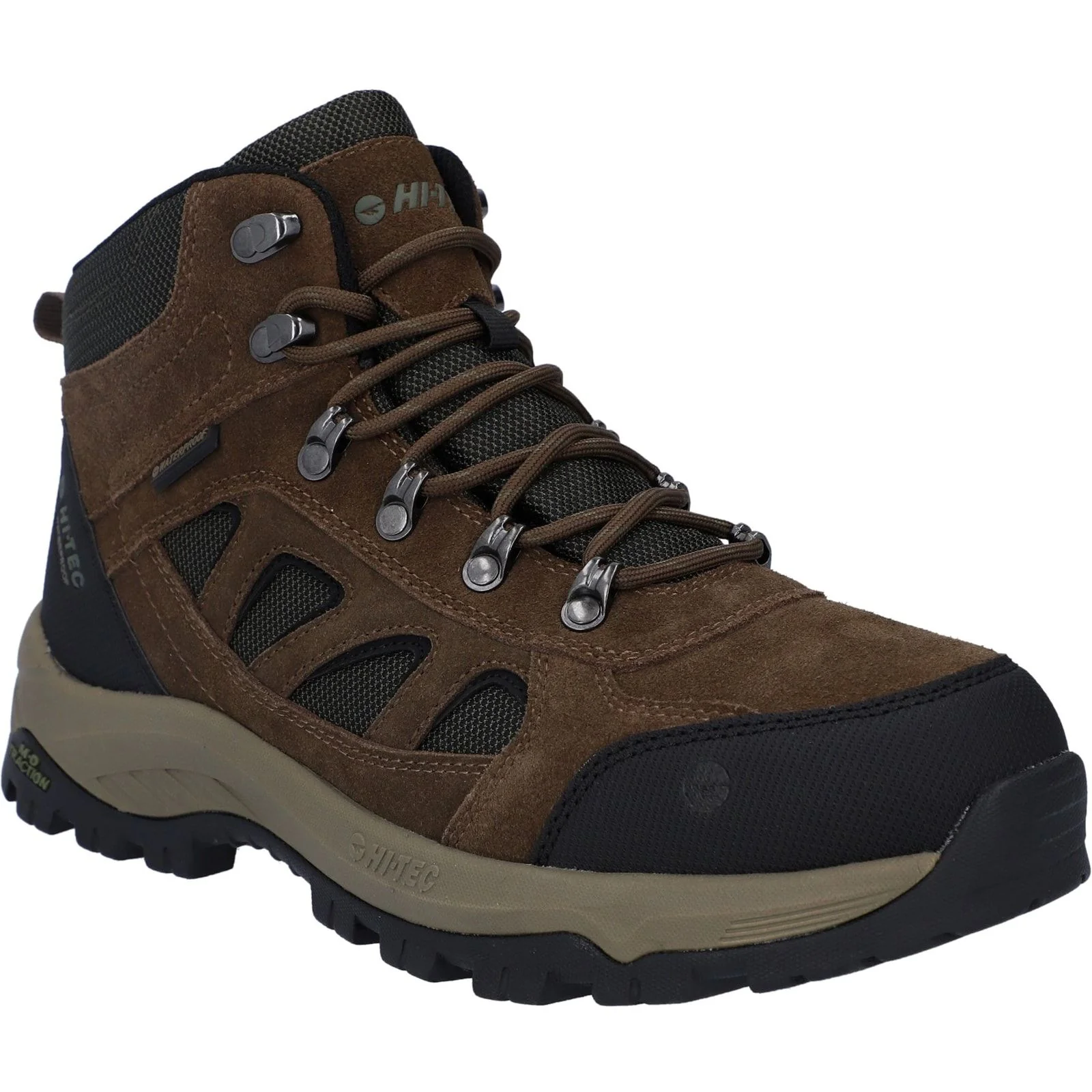 Hi-Tec Mens Bandera Expedition Mid Wide Boots Smokey Brown/Khaki - Image 5