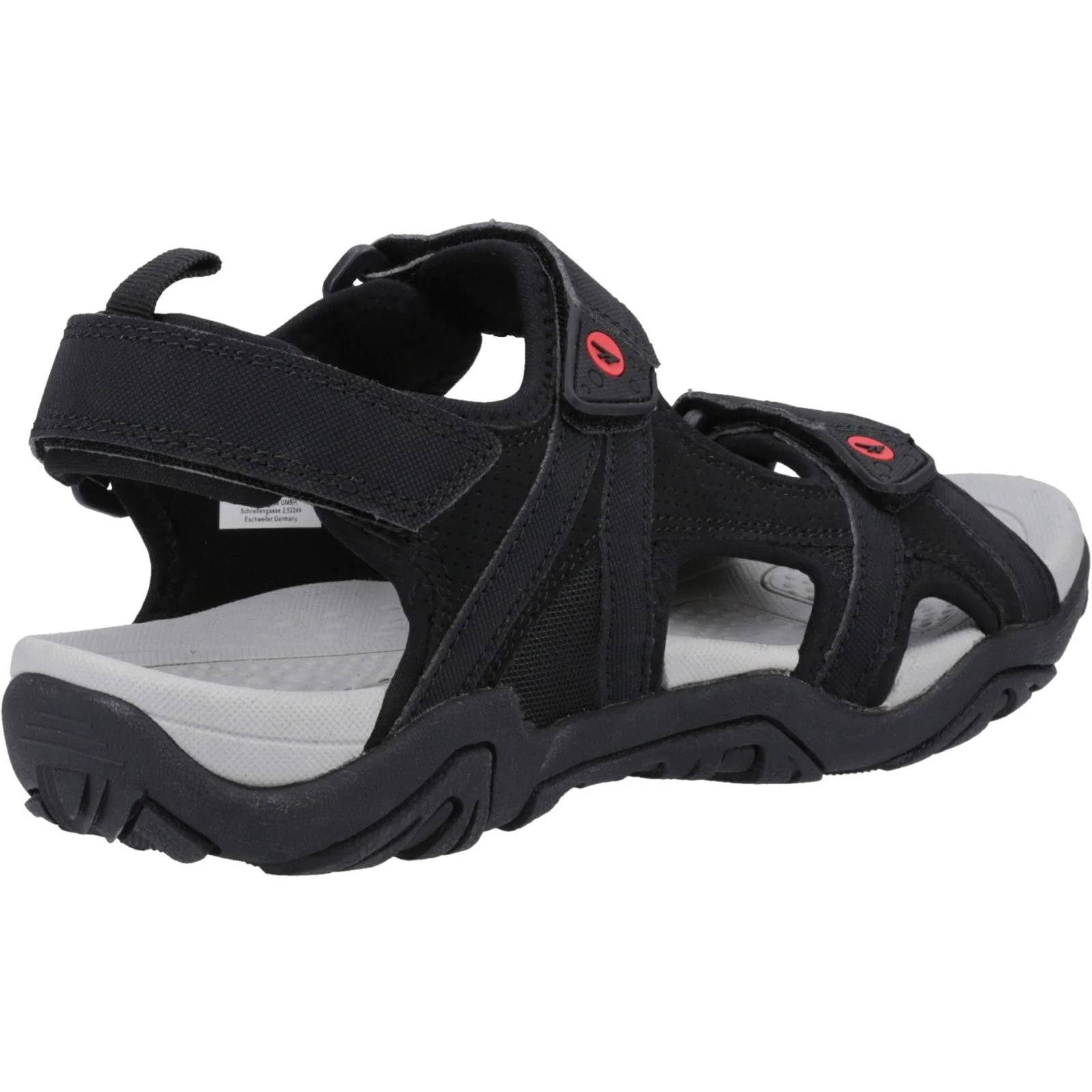 Hi-Tec Mens Crater Sandal Black/Grey/Red - Image 5