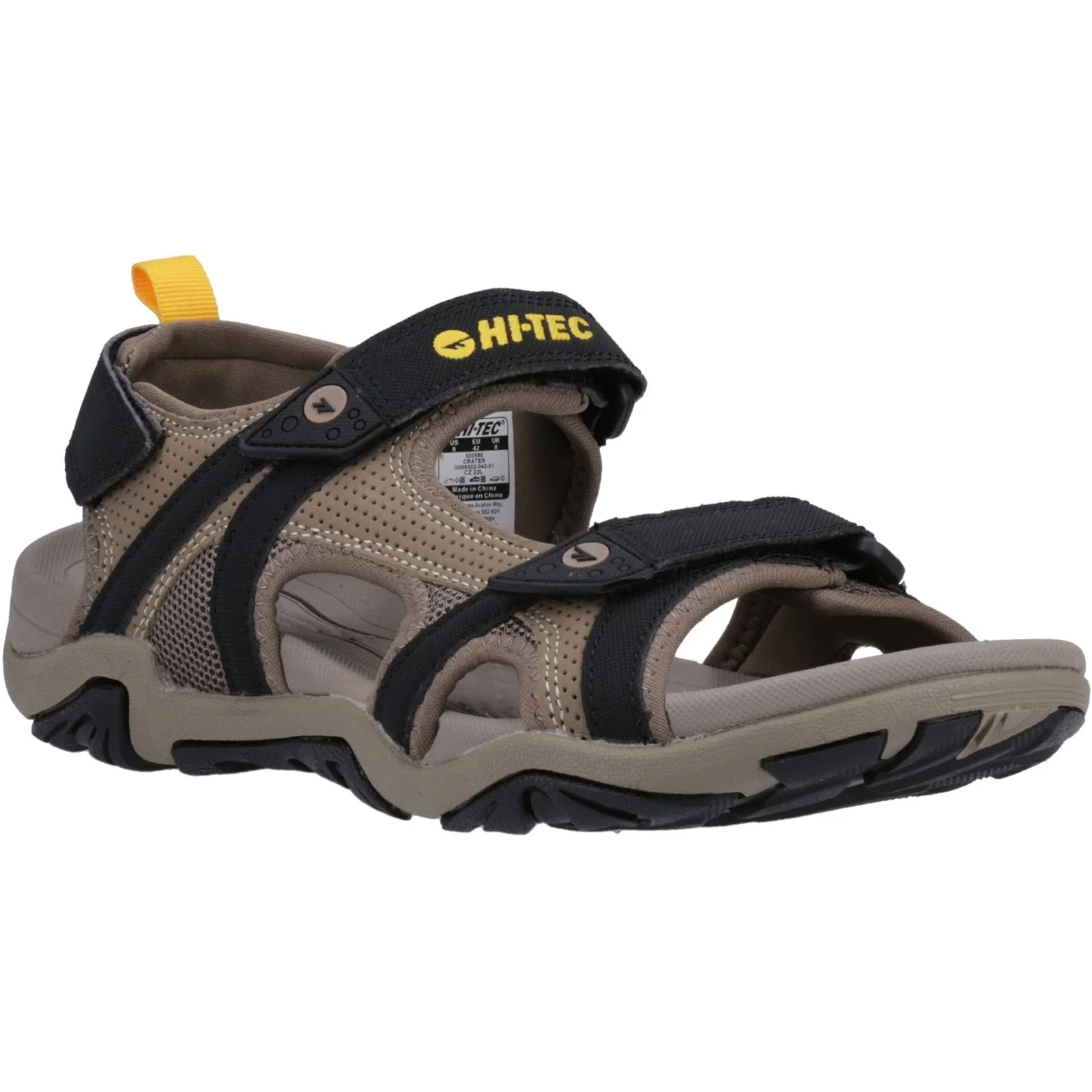 Hi-Tec Mens Crater Sandal Dark Taupe/Light Taupe - Image 6