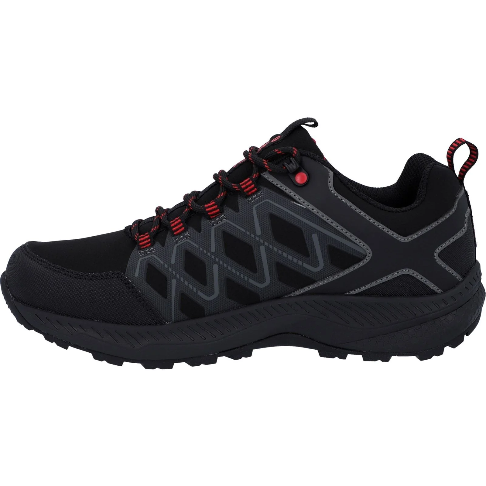 Hi-Tec Mens Diamonde Low Boots Black/Castlerock - Image 2