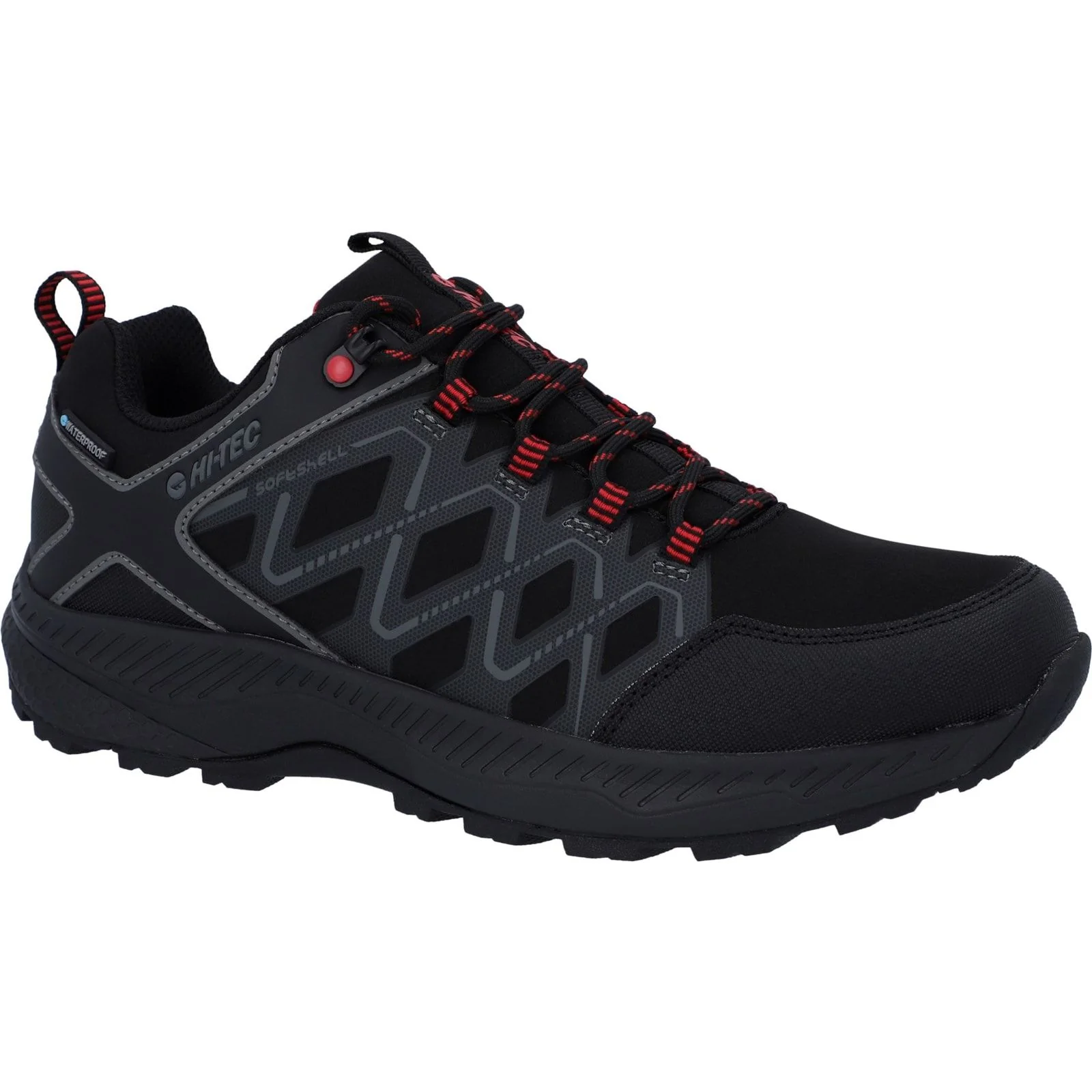 Hi-Tec Mens Diamonde Low Boots Black/Castlerock - Image 6