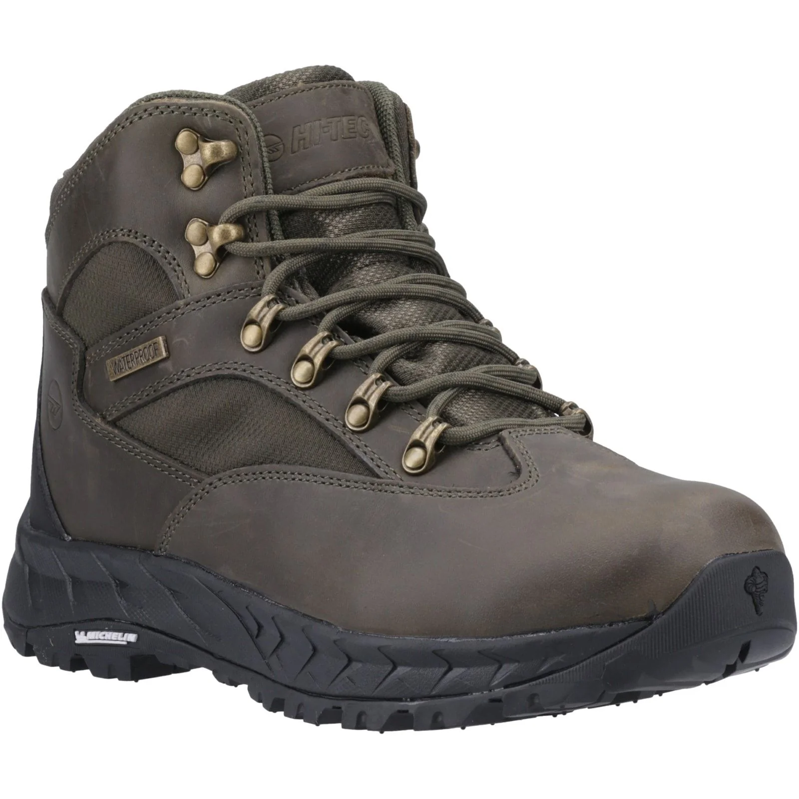 Hi-Tec Mens Euro Trail Boots Khaki - Image 5