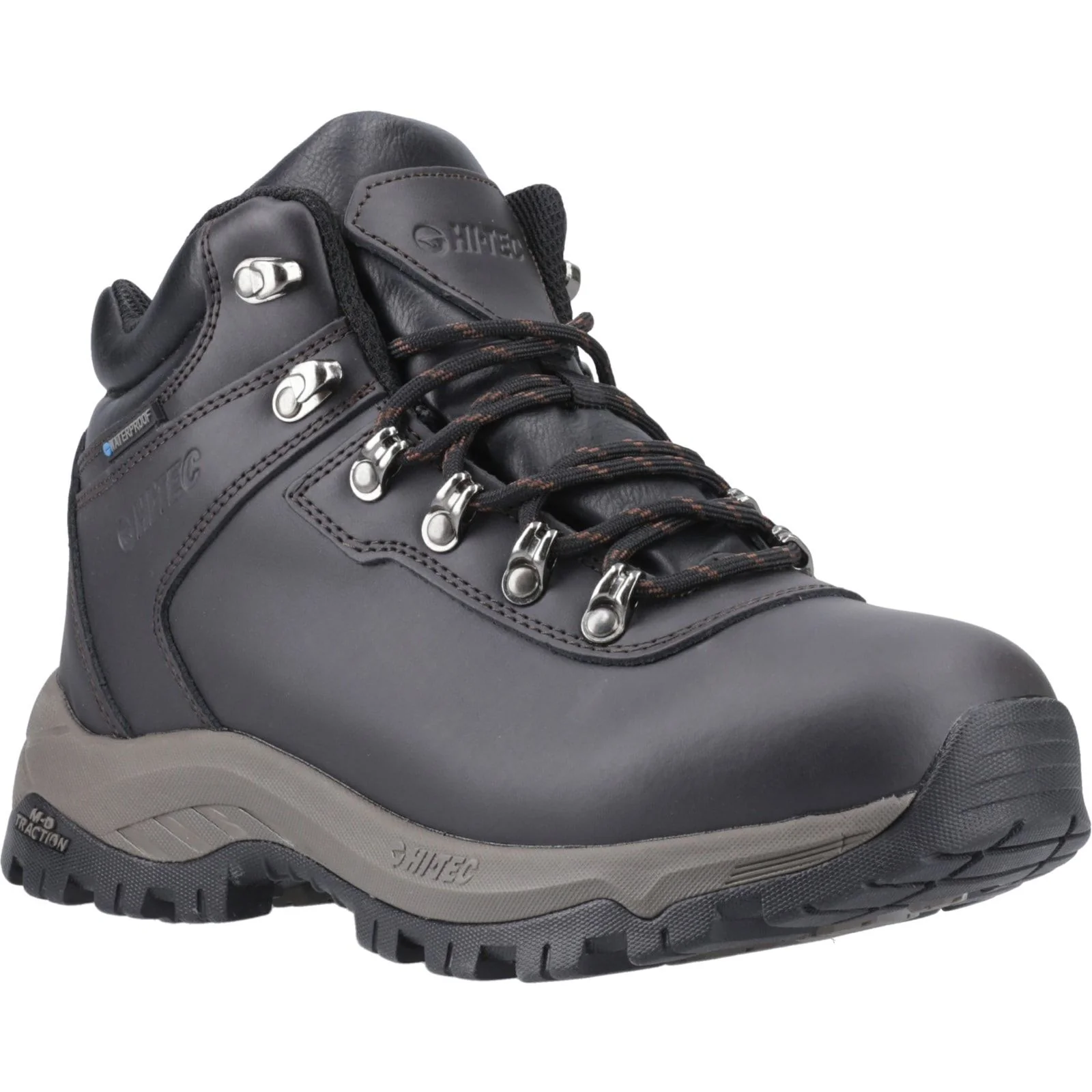 Hi-Tec Mens Eurotrek Lite Waterproof Walking Boots Dark Chocolate - Image 5
