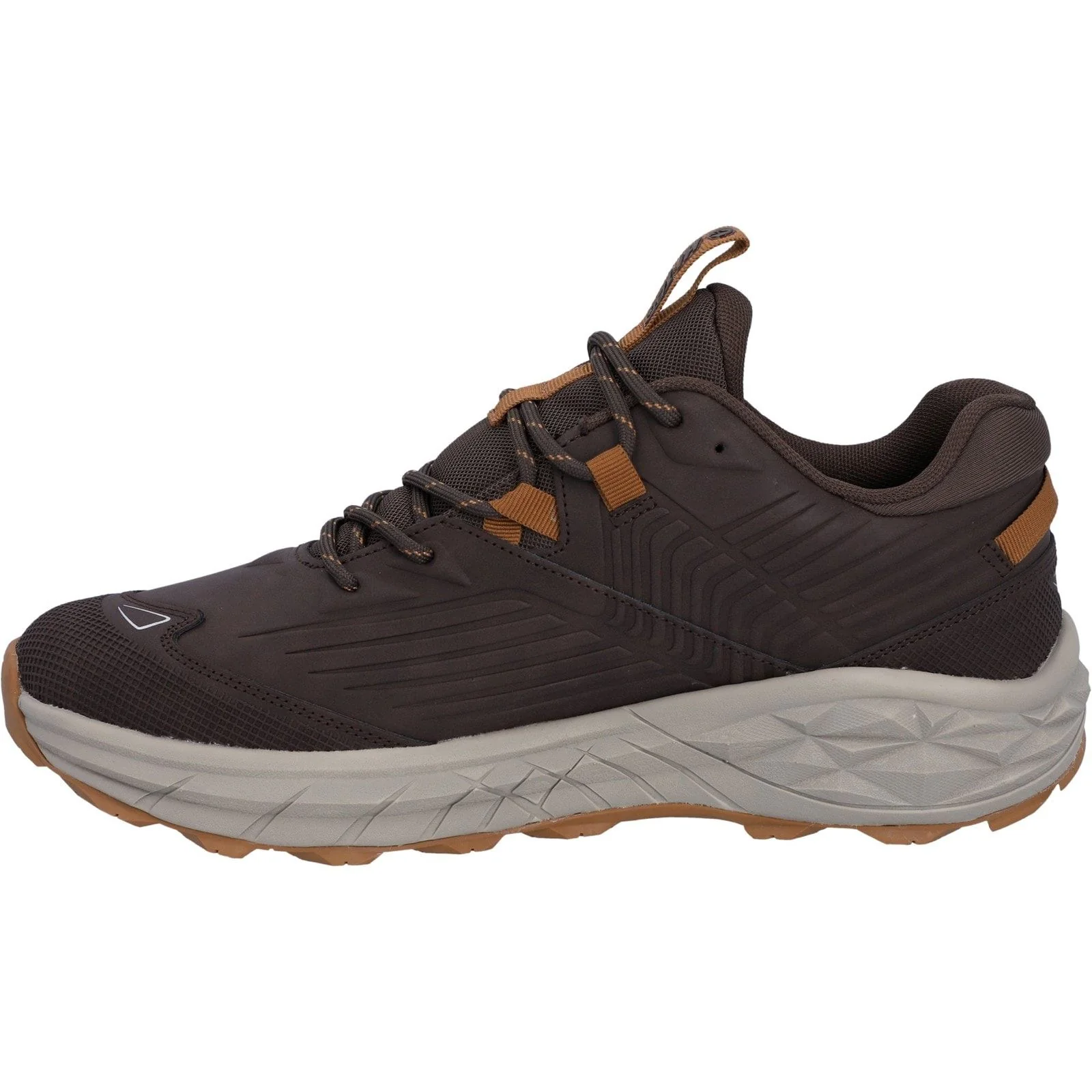 Hi-Tec Mens Fuse Trek Hiking Shoes Chocolate Brown/Timber Wolf - Image 2