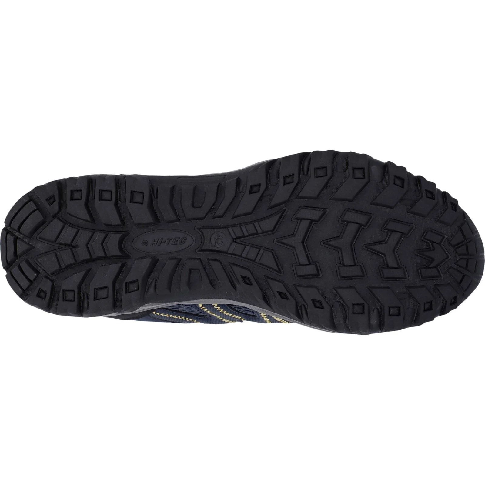 Hi-Tec Mens Jaguar Shoes Navy/Yellow - Image 3