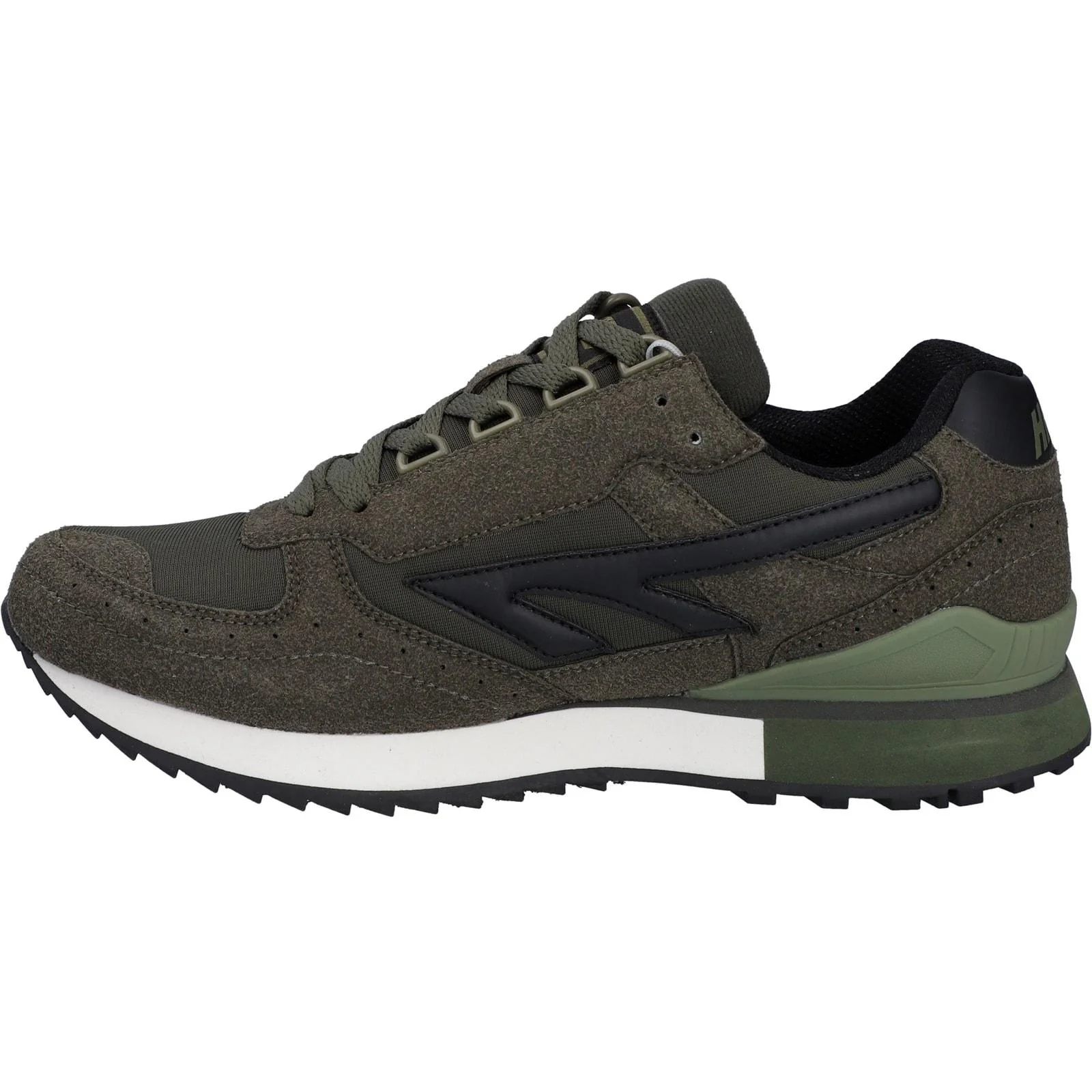 Hi-Tec Mens Silver Shadow Shoes Dark Olive - Image 2