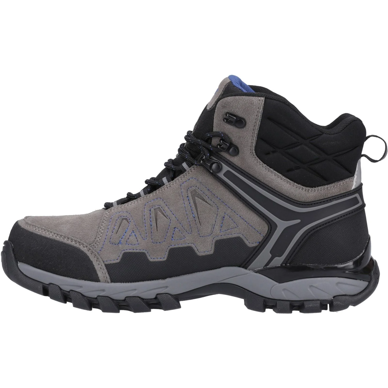 Hi-Tec Mens V-Lite Explorer WP Hiking Boots Charcoal/Grey/Dark Blue - Image 2