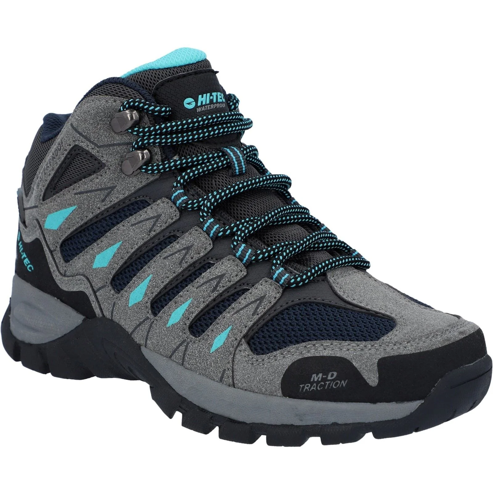 Hi-Tec Womens Corzo Mid Boot Graphite Grey/Dark Red - Image 5