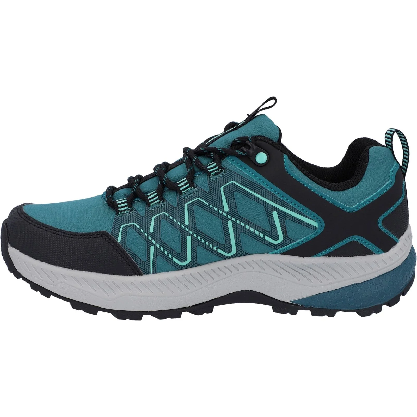 Hi-Tec Womens Diamonde Low Shoes Dragonfly/Black/Florida Keys - Image 2